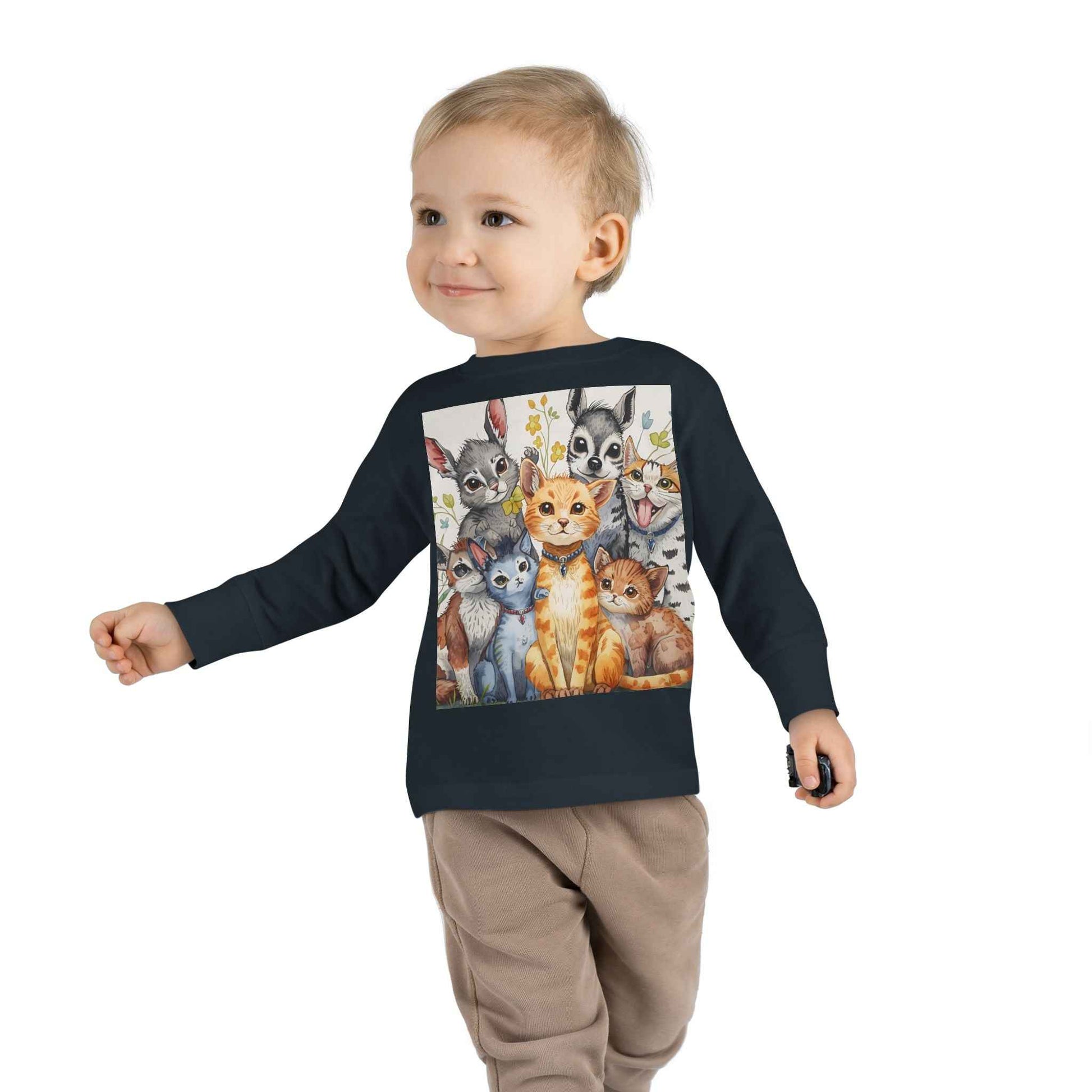Adorable Animal Friends Toddler Long Sleeve Tee