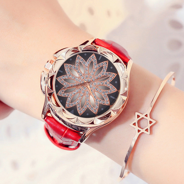 Women Leather Wristwatch 40mm Dial Quartz Movement Casual
