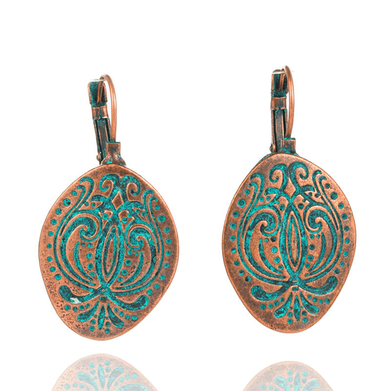 Bohemian vintage bronze earrings