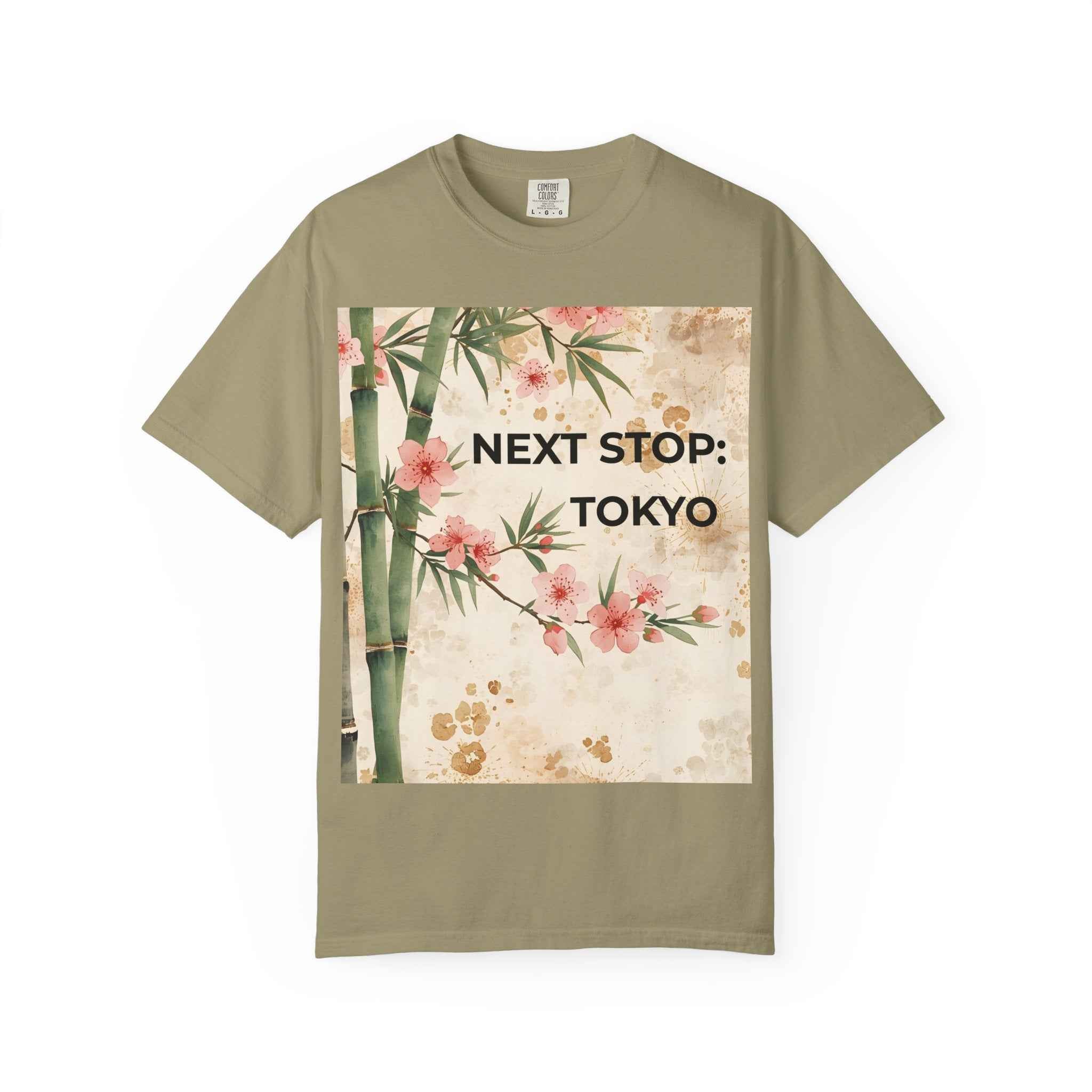 Tokyo Travel T-Shirt – "Next Stop: Tokyo" Floral Bamboo Design