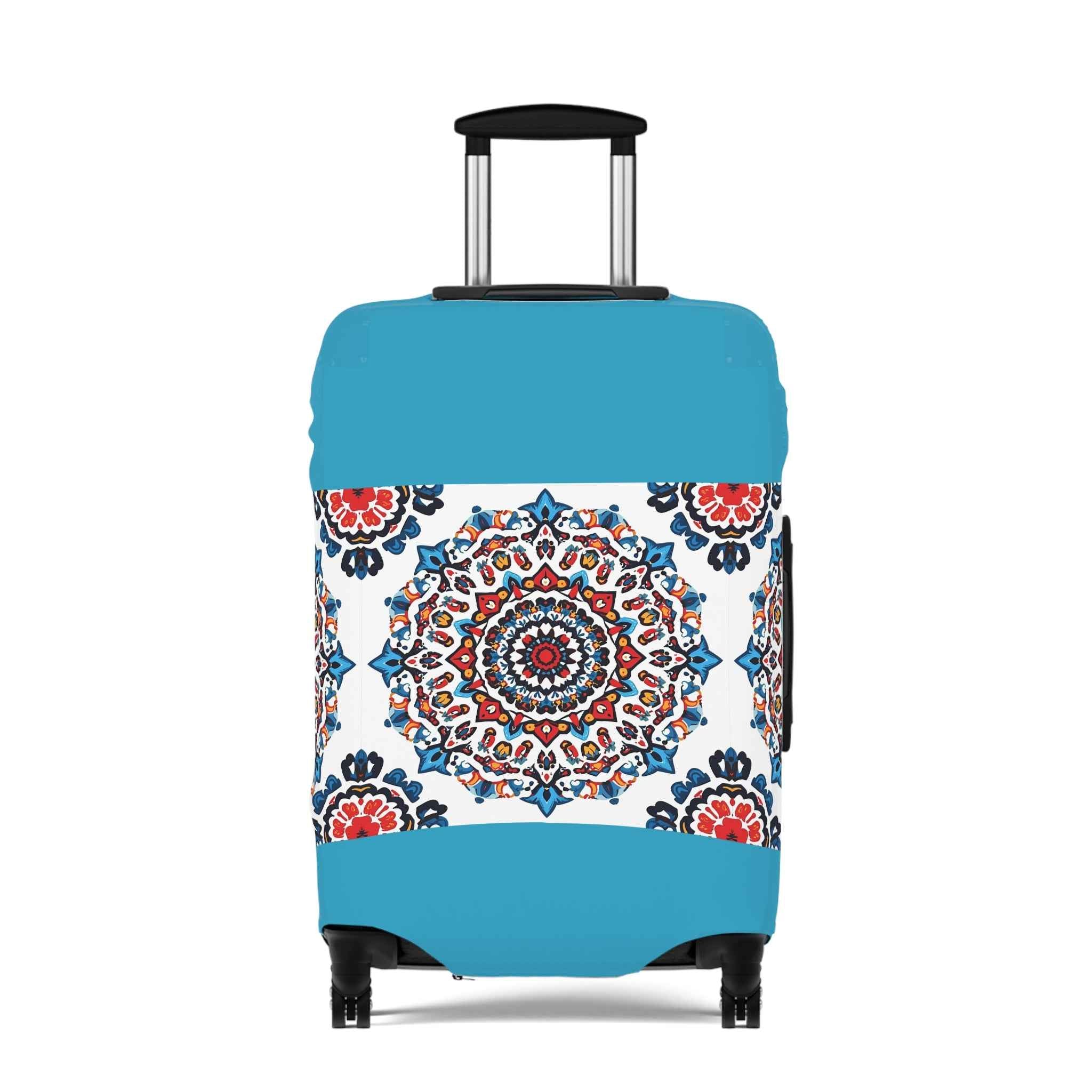 Colorful Mandala Luggage Cover - Travel in Style