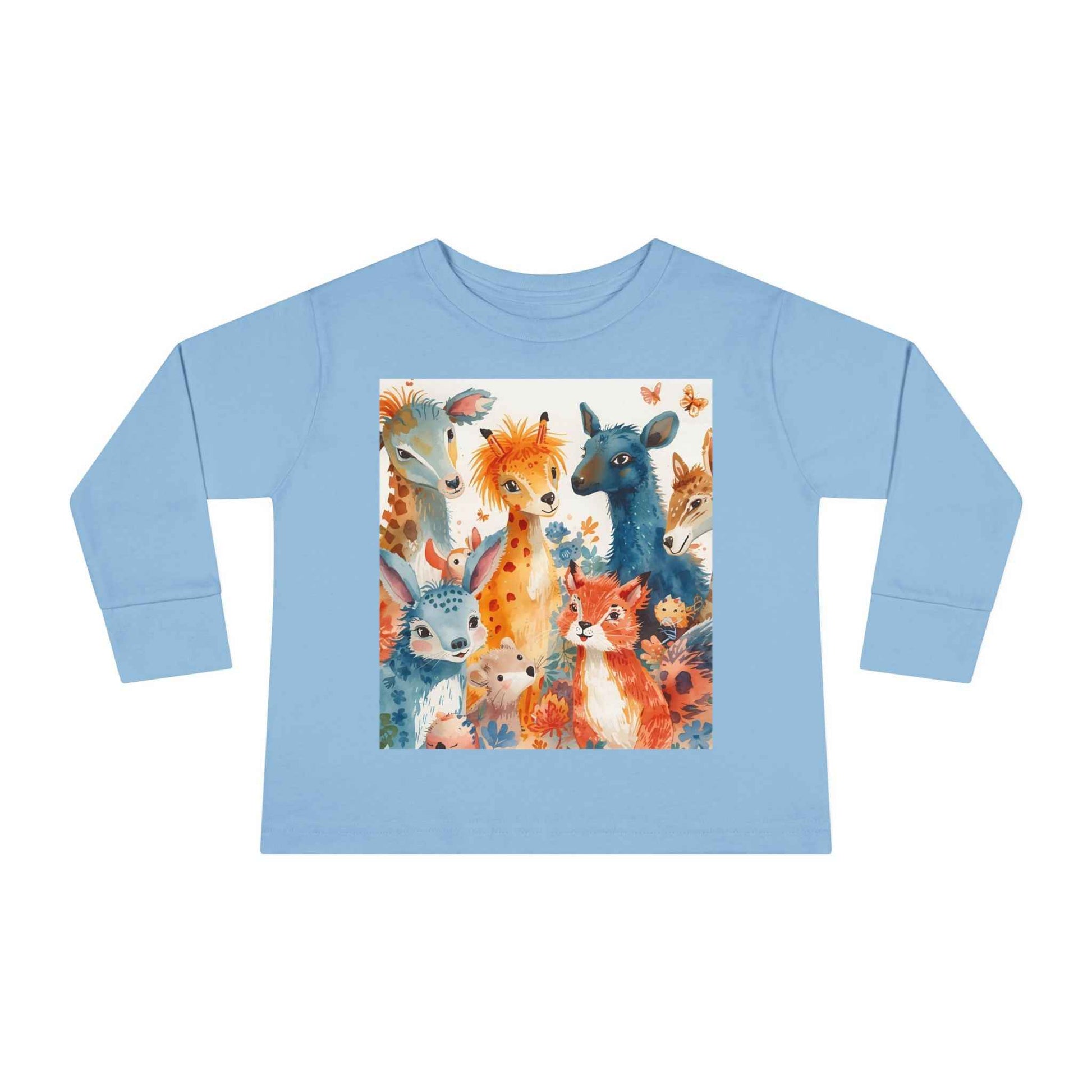 Cute Animal Friends Toddler Long Sleeve Tee
