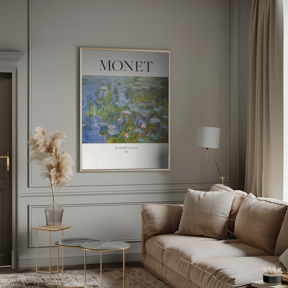 Water Lilies 1915 Monet Wall Art Print Claude Monet - Rosetta Creative Boutique