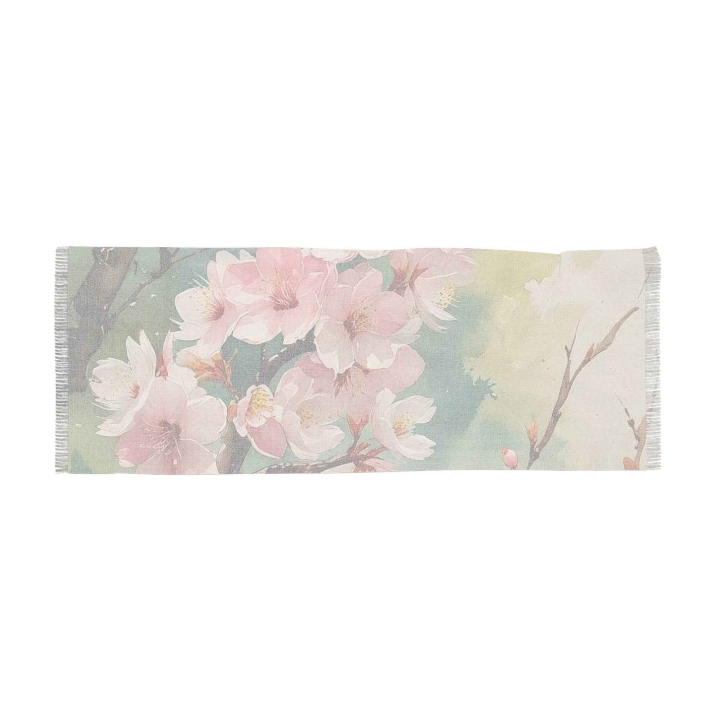 Floral Lightweight Scarf - Stylish Cherry Blossom Spring Accessory, Perfect Gift for Her, Ideal for Layering - Rosetta Creative Boutique