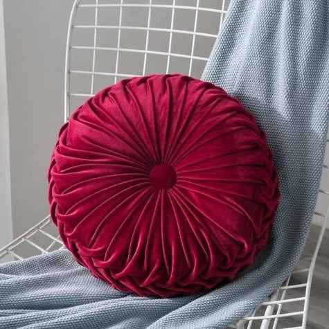 Velvet pumpkin pillow