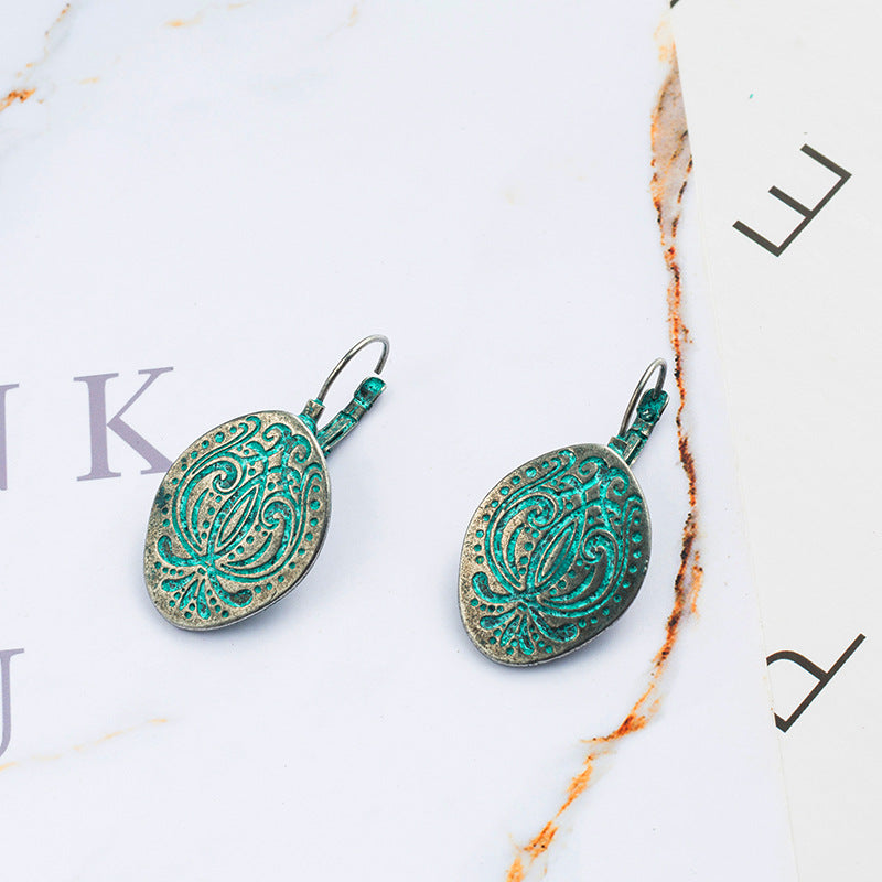 Bohemian vintage bronze earrings