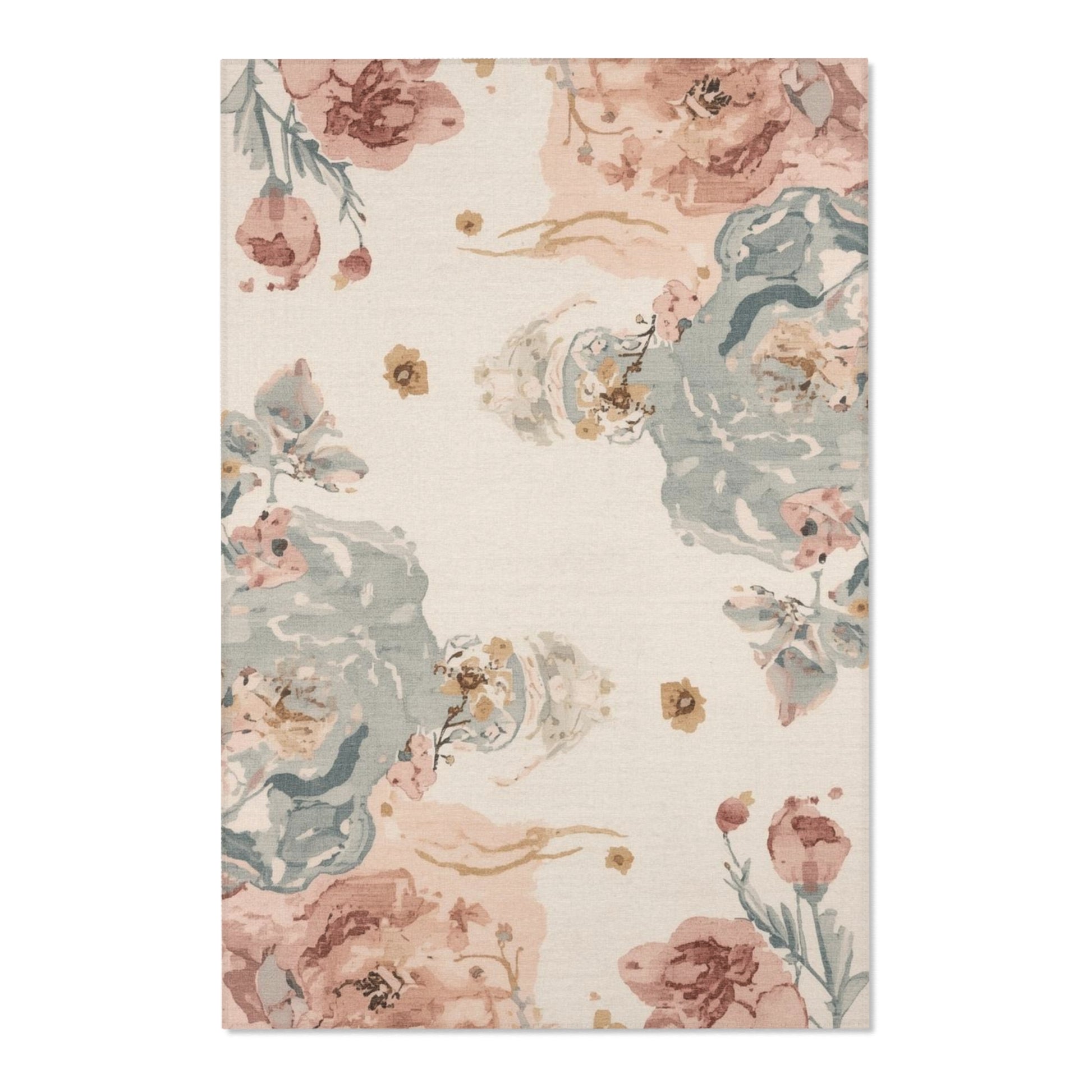 Floral Boho Area Rug for Living Room Home Decor Soft Comfort - Rosetta Creative Boutique