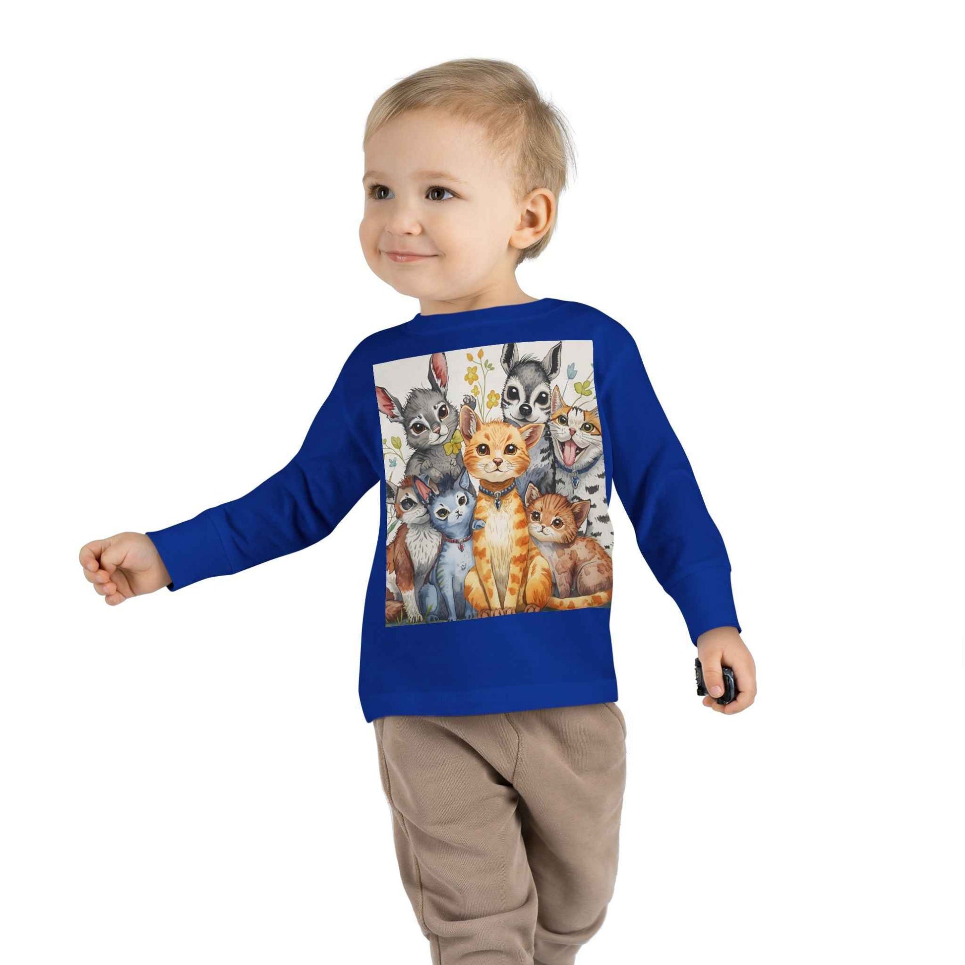 Adorable Animal Friends Toddler Long Sleeve Tee