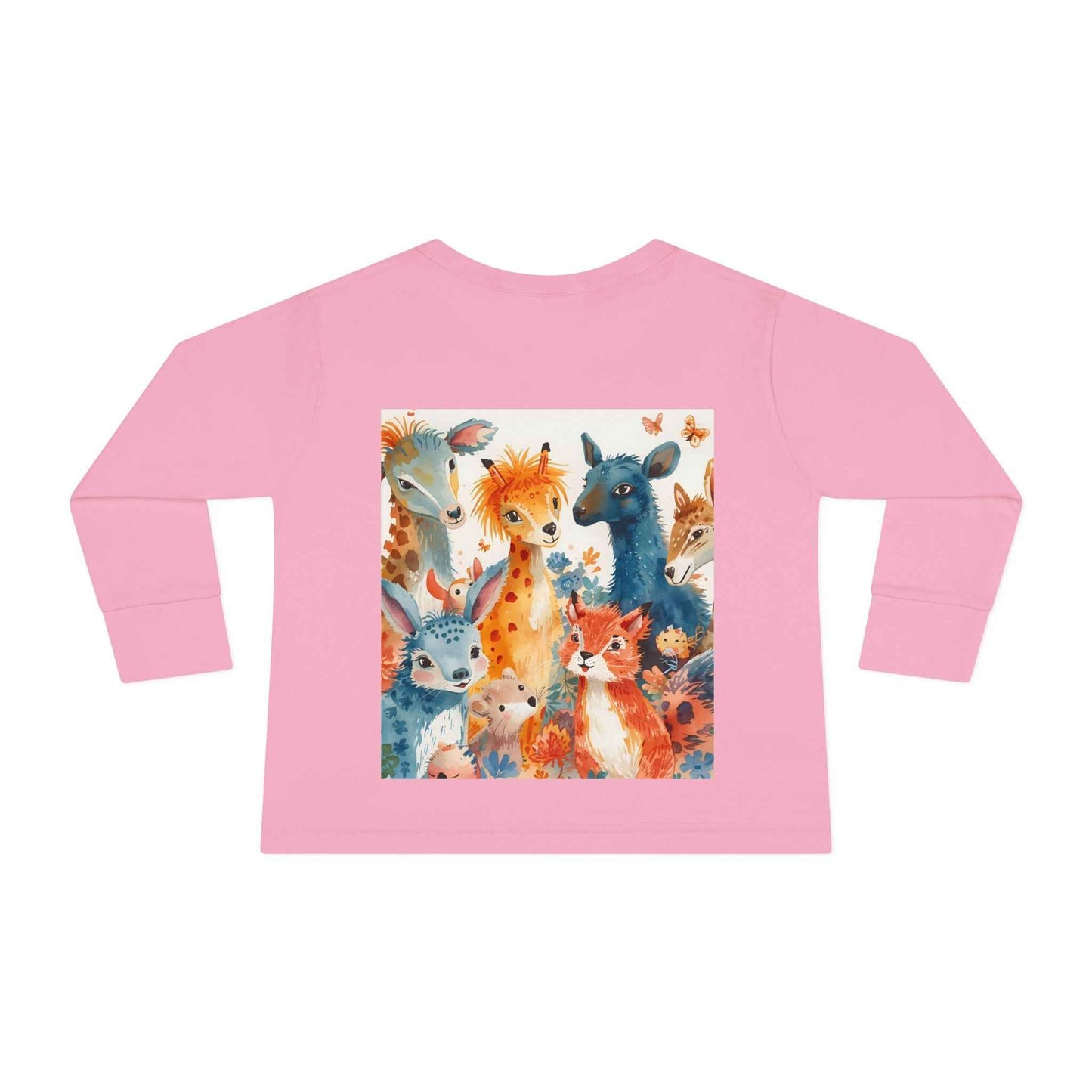 Cute Animal Friends Toddler Long Sleeve Tee