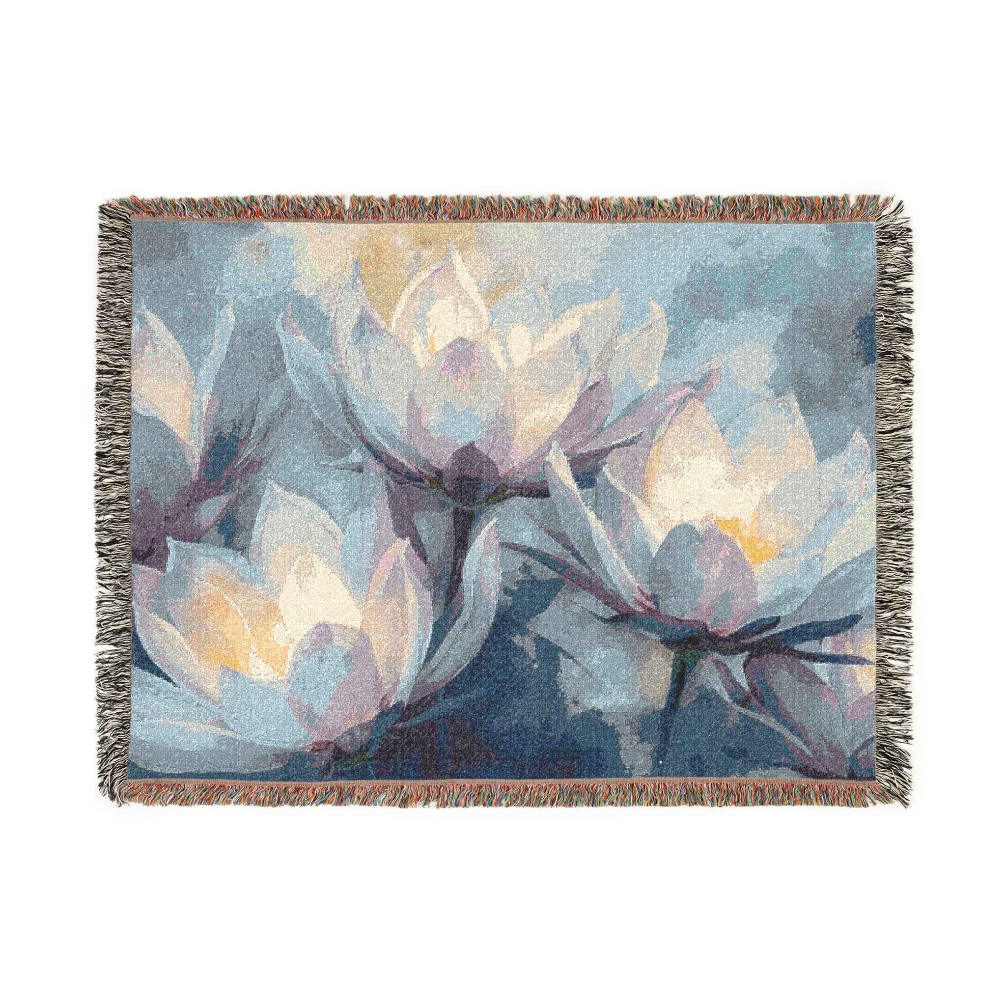 Artistic Moonflower Woven Blanket with Floral and Abstract Designs, Cozy Home Decor, Perfect for Living Room or Bedroom, Gift for Art Lovers, [...]