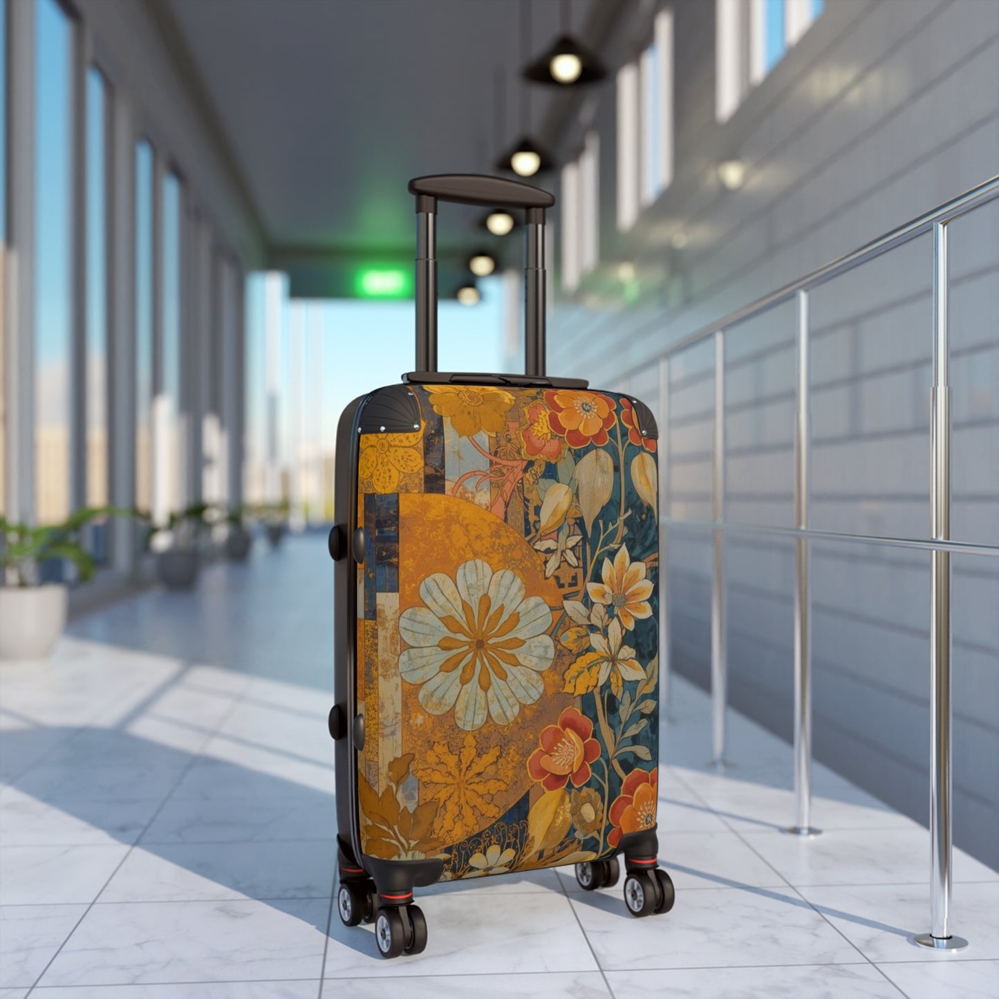 Floral Carry On Luggage Rosetta Creative Travel Bag - Rosetta Creative Boutique