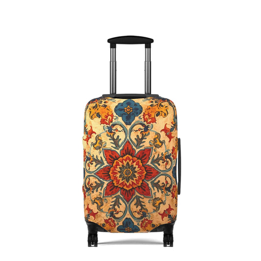 Colorful Mandala Luggage Cover - Boho Suitcase Protector