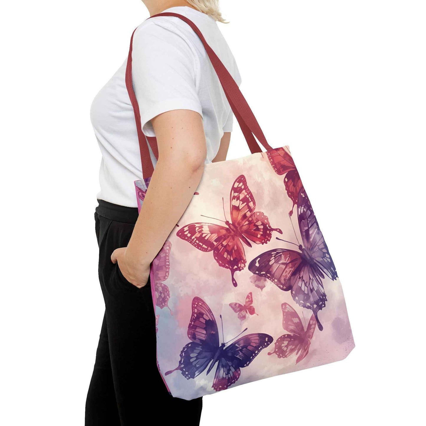 Butterfly Pattern Tote Bag - Stylish Eco-Friendly Canvas Bag
