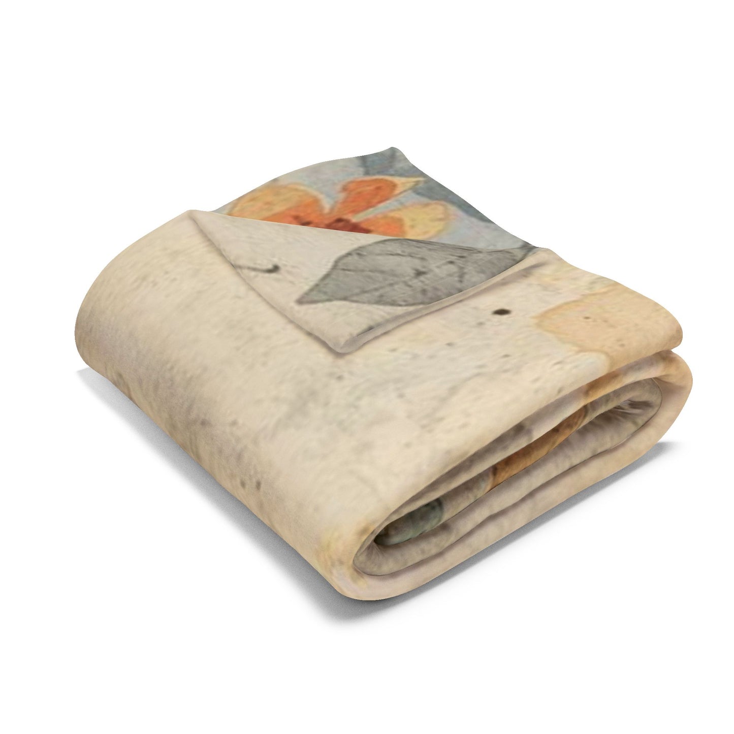 Cozy Floral Arctic Fleece Blanket, Soft Throw for Home Decor, Gift for Housewarming, Relaxing Evenings, Lightweight Blanket - Rosetta Creative Boutique