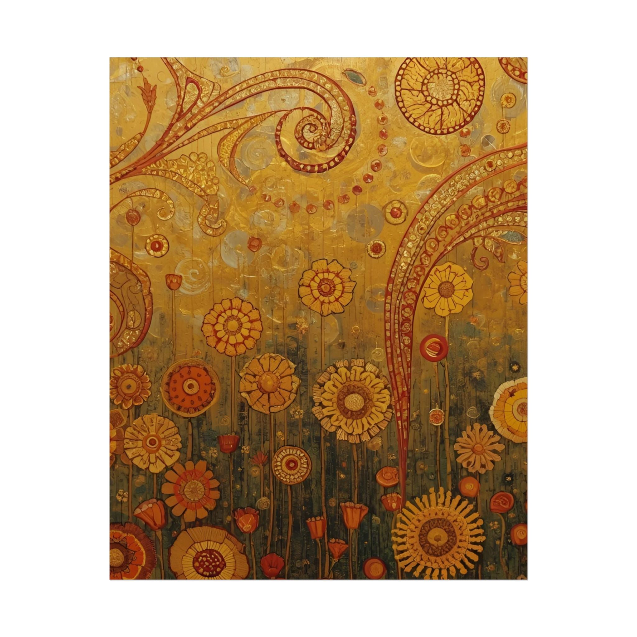 Bohemian Floral Wall Art Print Dorm Room Decor Vintage - Rosetta Creative Boutique