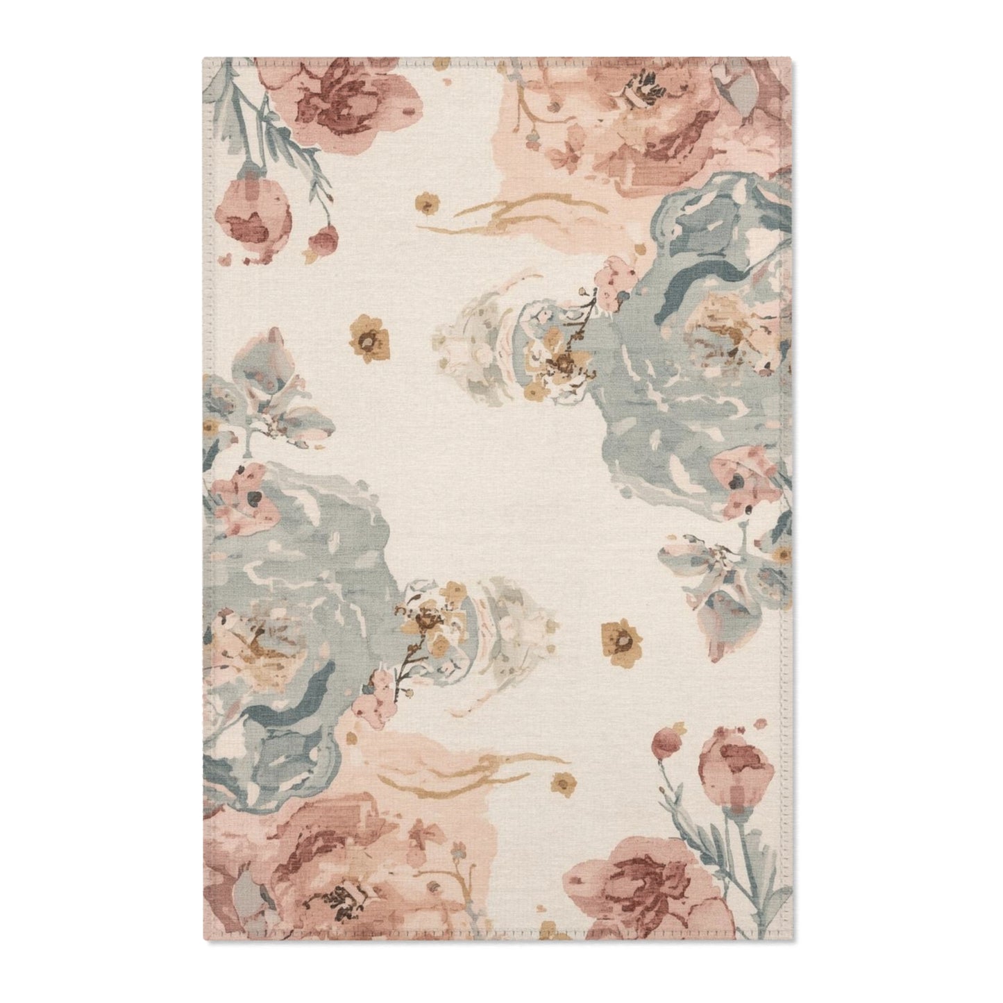 Floral Boho Area Rug for Living Room Home Decor Soft Comfort - Rosetta Creative Boutique