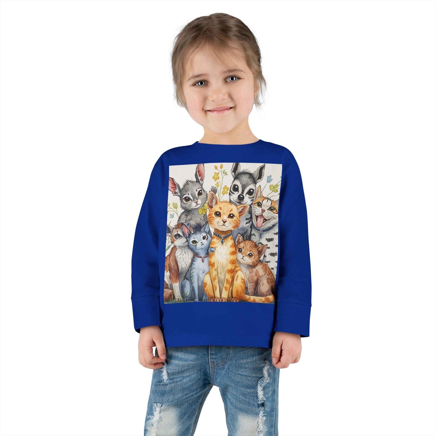 Adorable Animal Friends Toddler Long Sleeve Tee