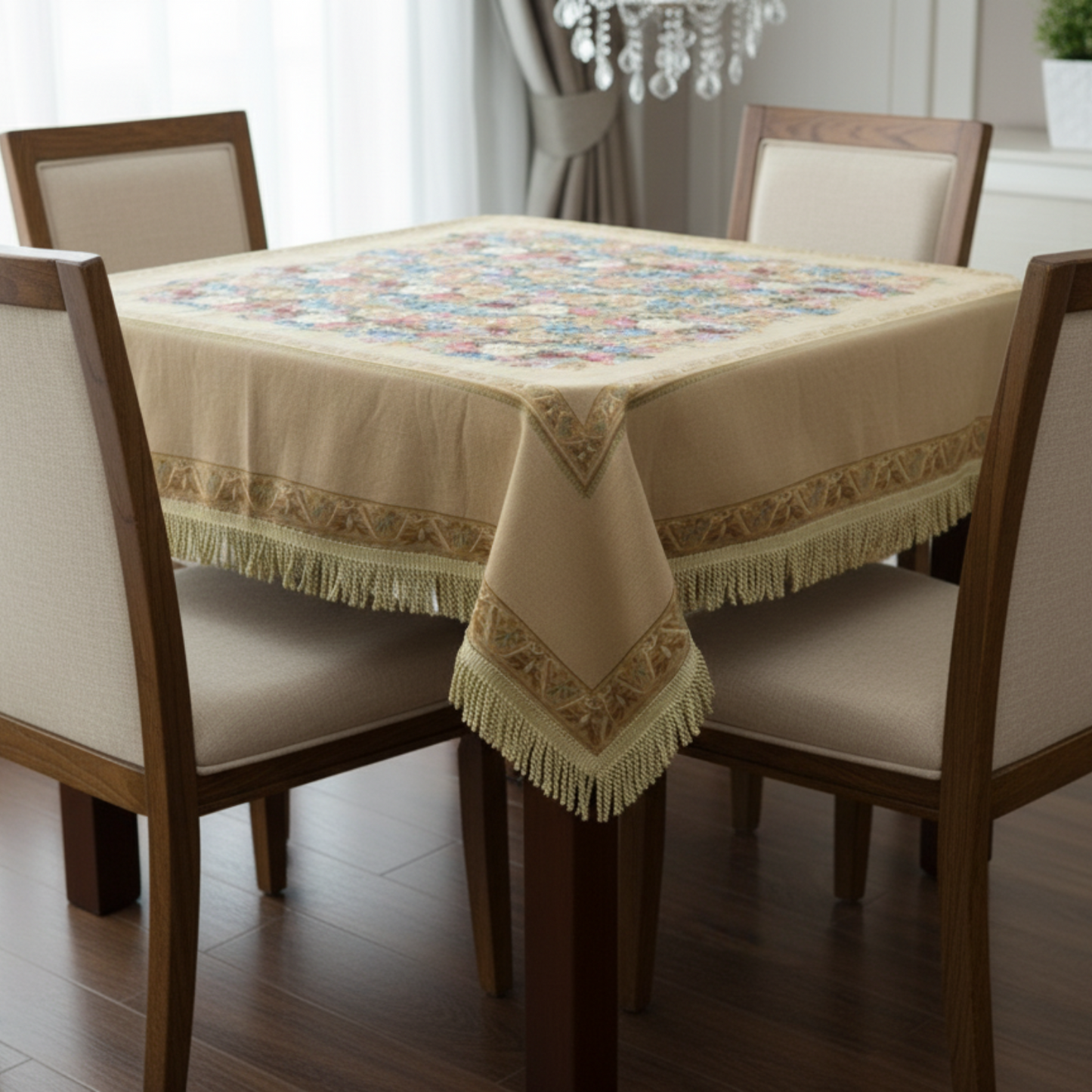 Tache Colorful Country Rustic Floral Morning Awakening Woven Tapestry Tablecloth (3089B)