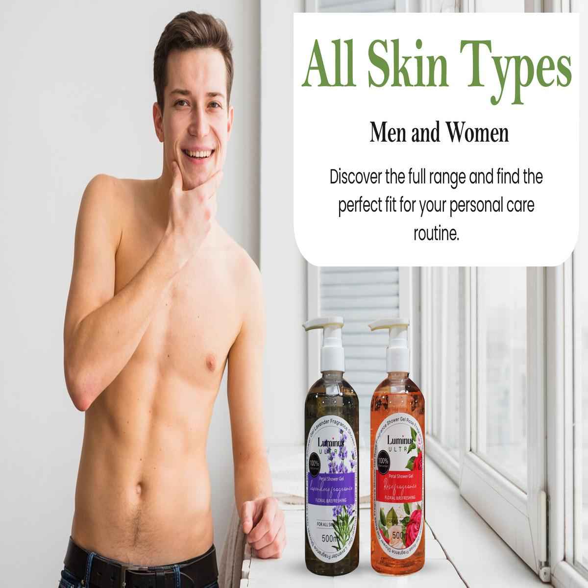 Luminus Lavender and Rose Body Wash Hydrating Moisturizing Formula