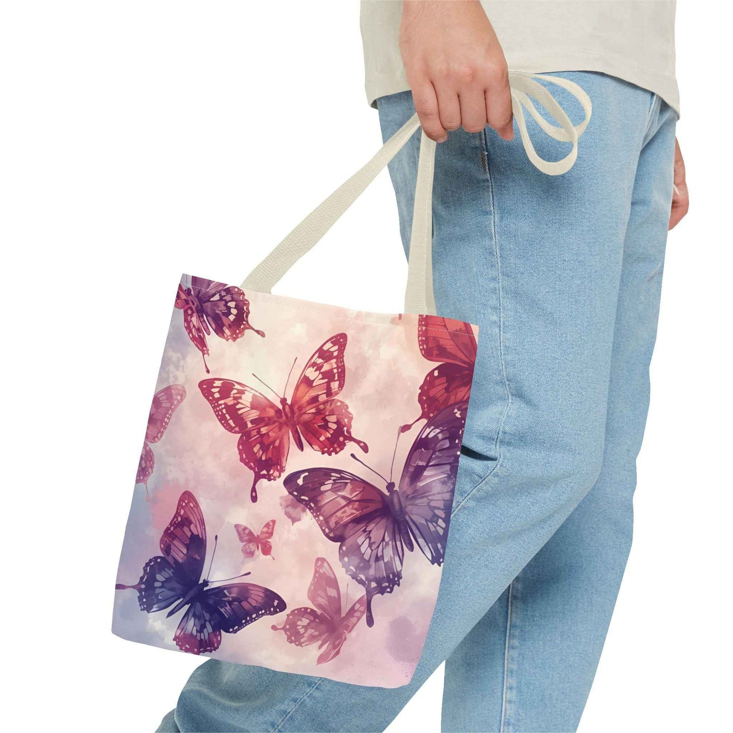 Butterfly Pattern Tote Bag - Stylish Eco-Friendly Canvas Bag