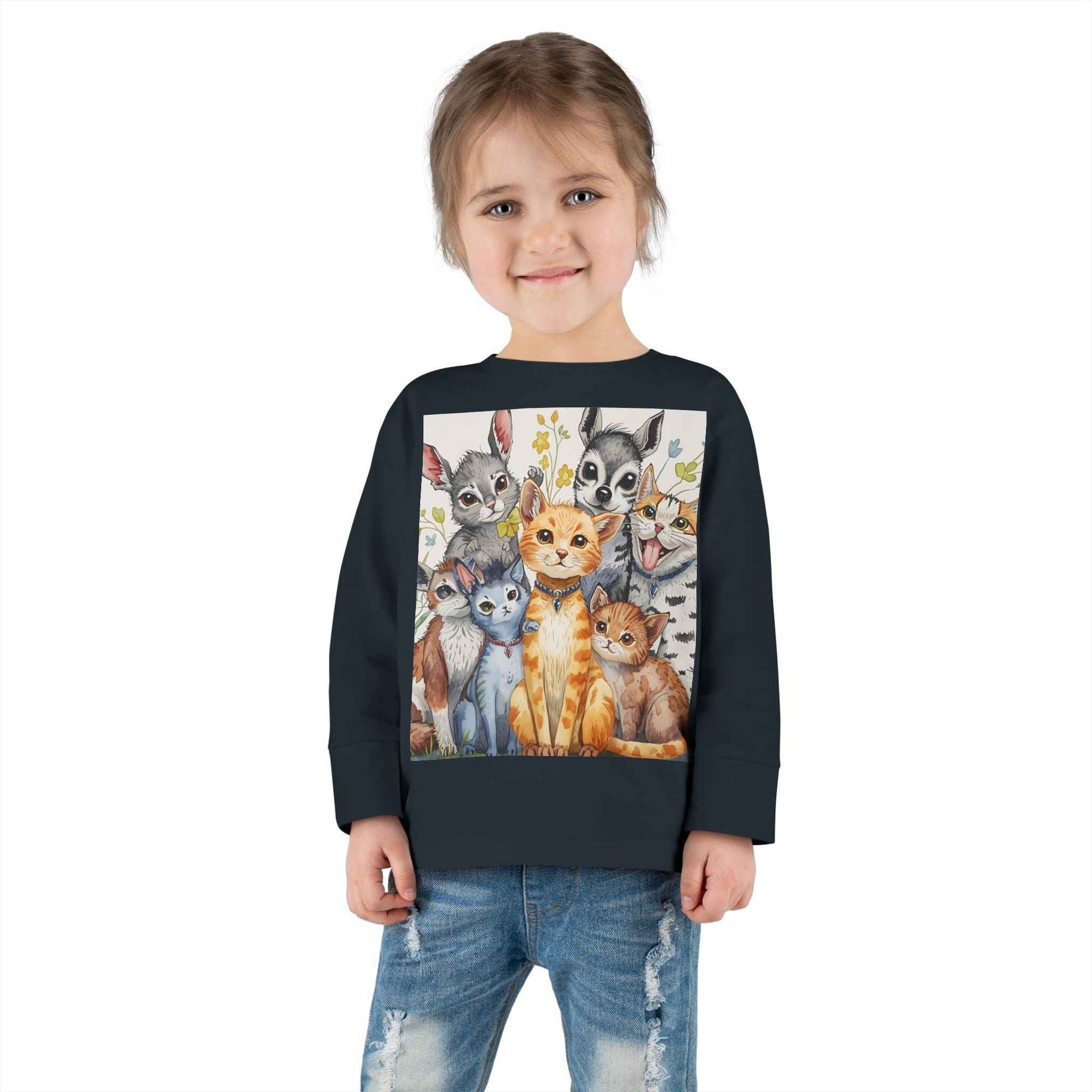 Adorable Animal Friends Toddler Long Sleeve Tee