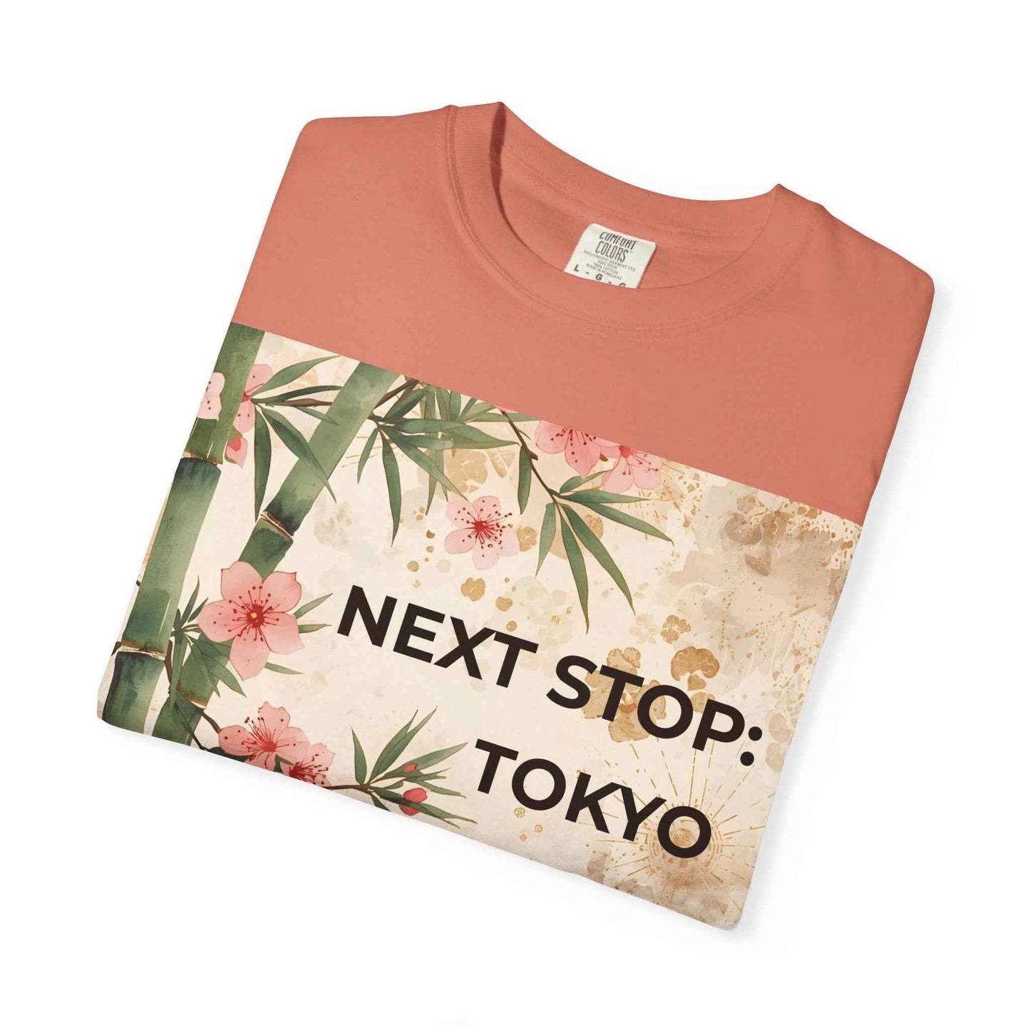 Tokyo Travel T-Shirt – "Next Stop: Tokyo" Floral Bamboo Design
