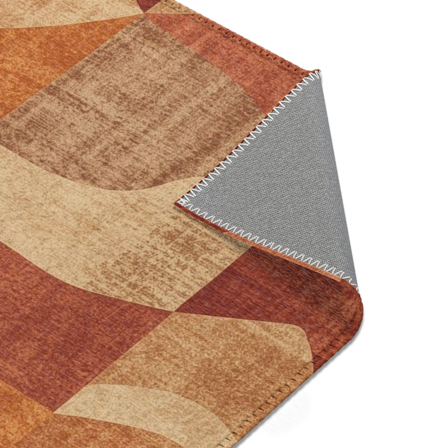 Boho Chic Area Rug Warm Textured Home Decor Living Room - Rosetta Creative Boutique