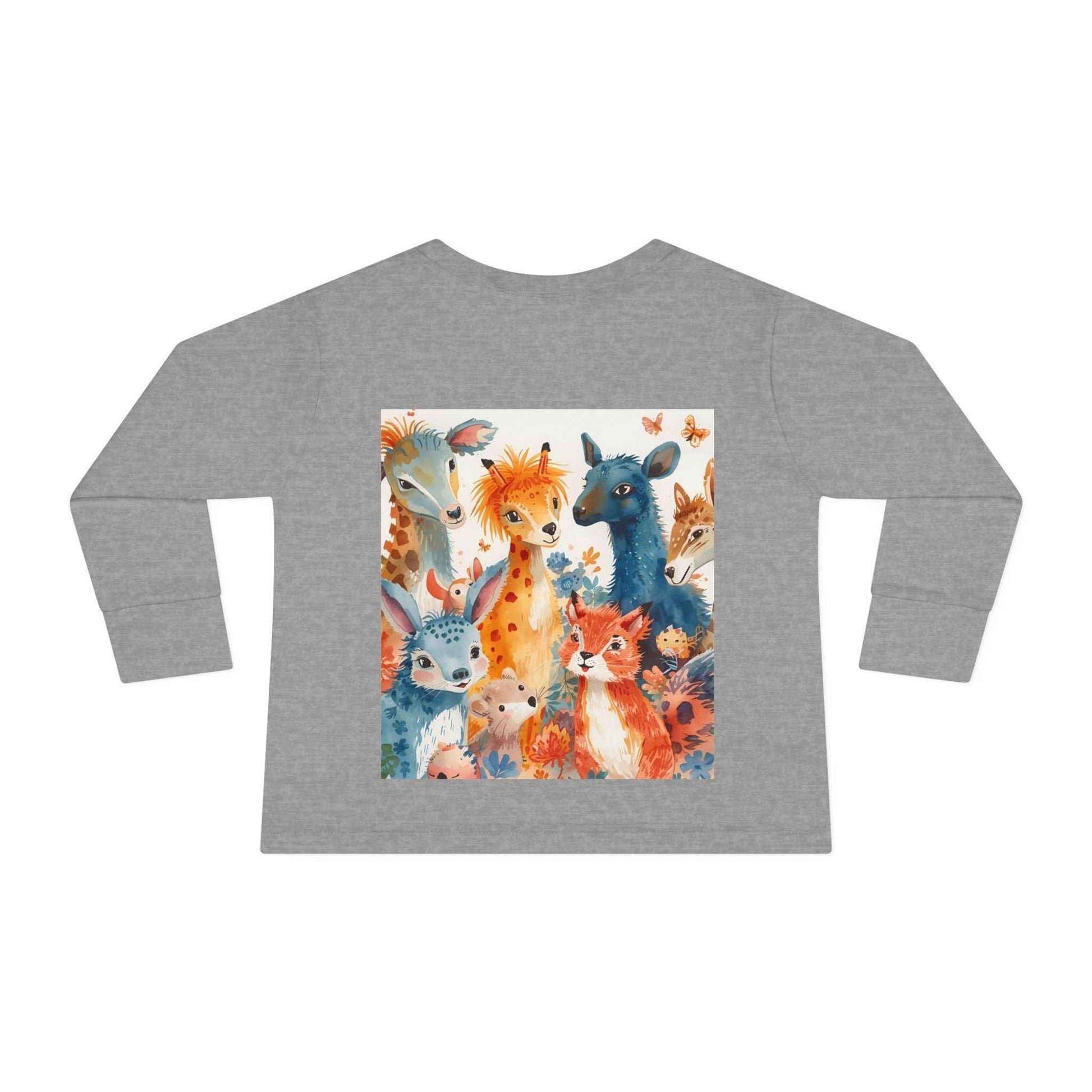 Cute Animal Friends Toddler Long Sleeve Tee