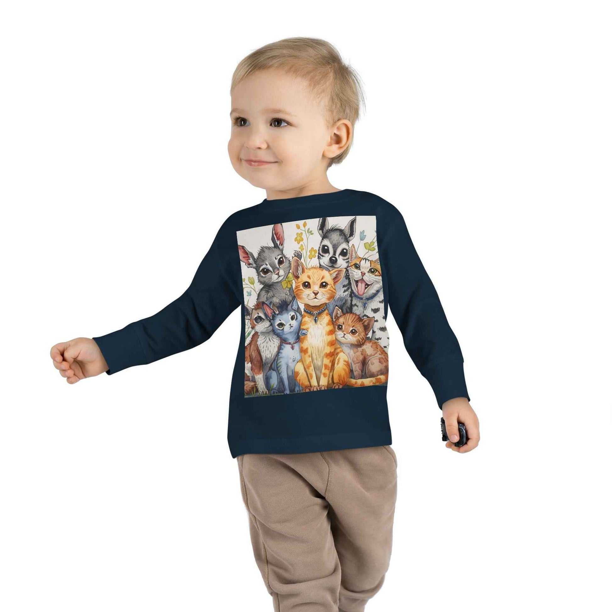 Adorable Animal Friends Toddler Long Sleeve Tee