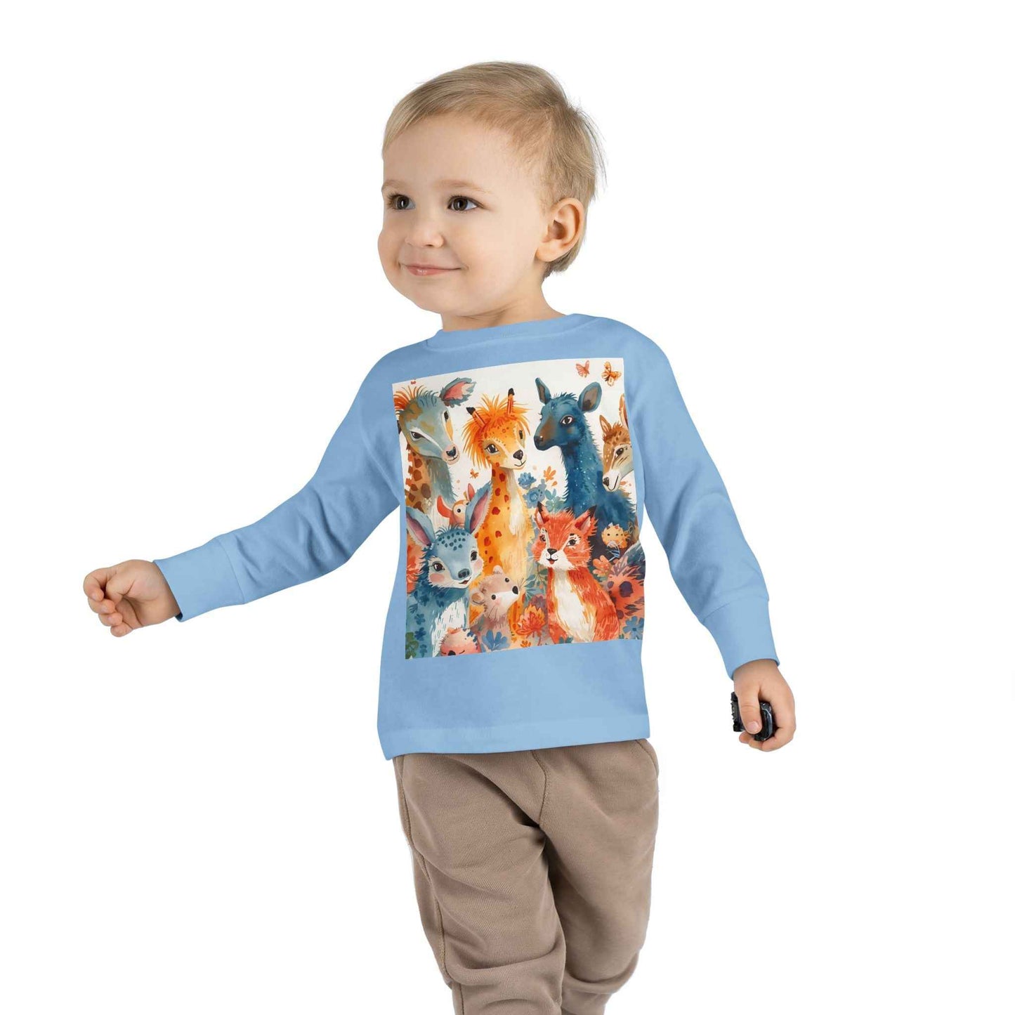 Cute Animal Friends Toddler Long Sleeve Tee