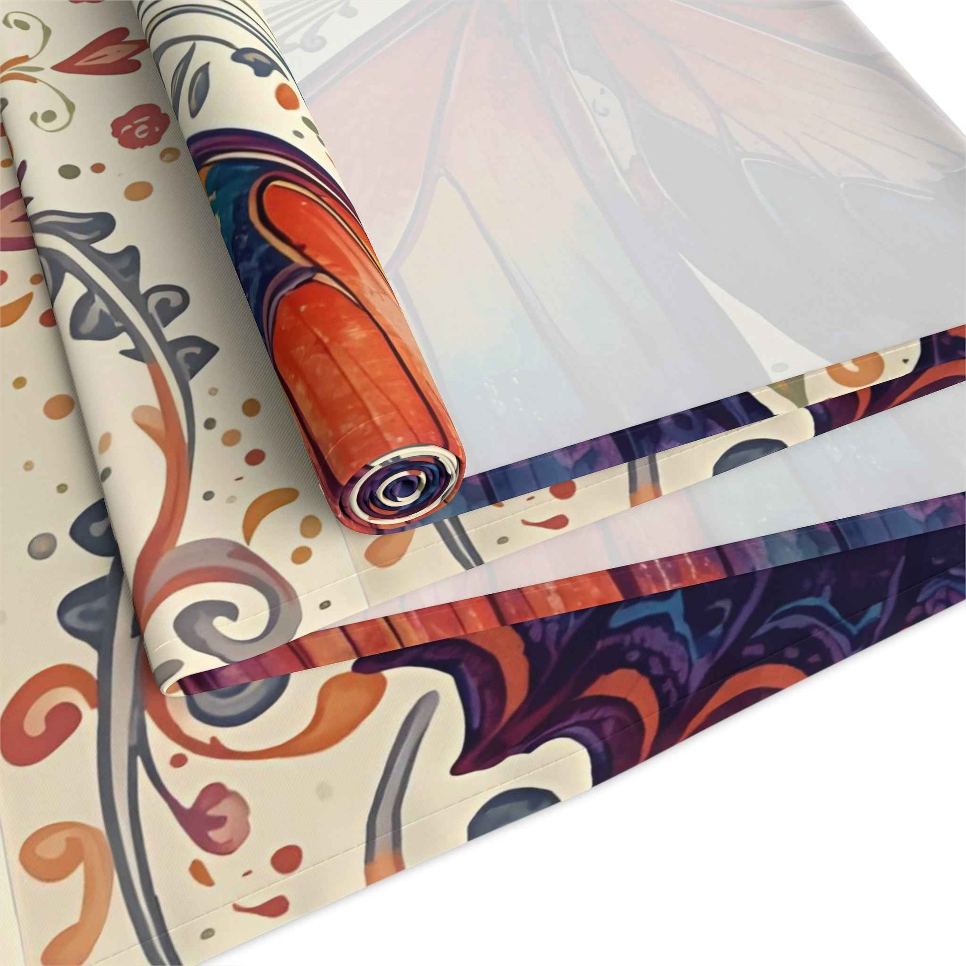 Butterfly Table Runner - Elegant Cotton & Poly Decor for Dining