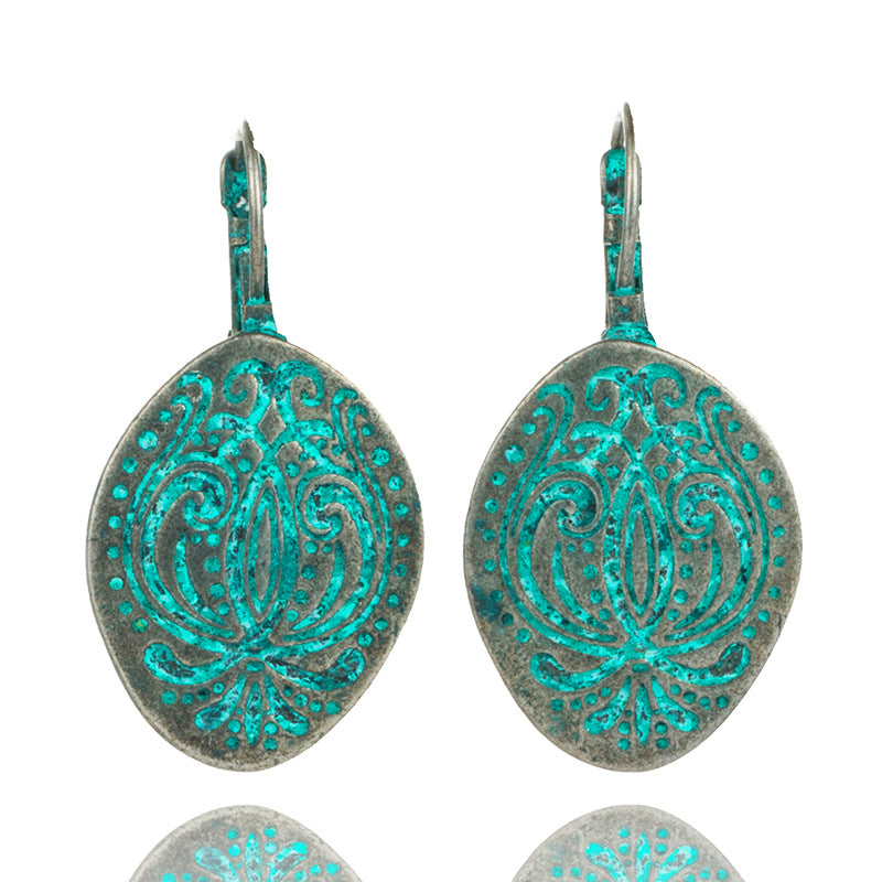 Bohemian vintage bronze earrings