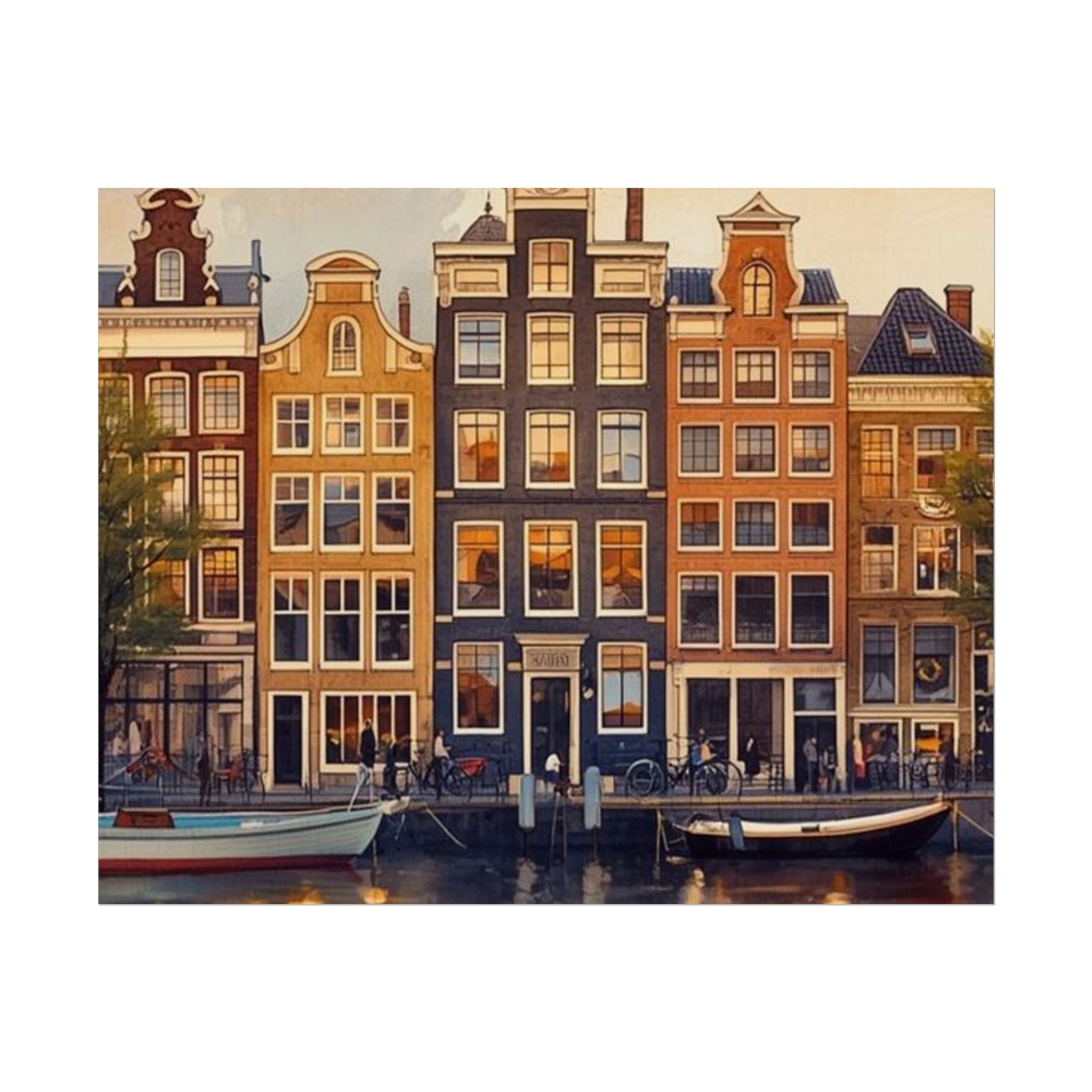 Amsterdam Rolled Posters Vintage City Art Travel Decor - Rosetta Creative Boutique