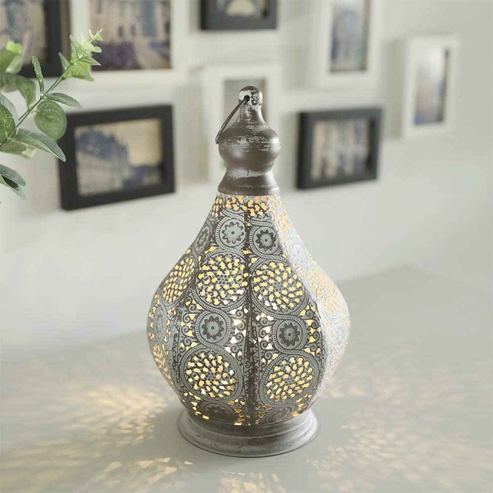 11.5'' Tall Moroccan Battery Powered Table Lamp