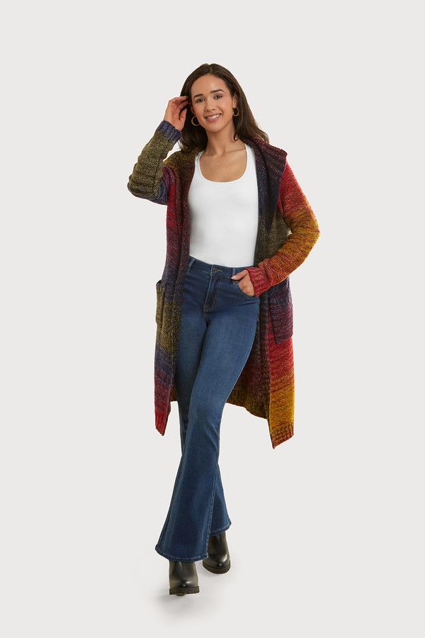 Rainbow Long Cardigan