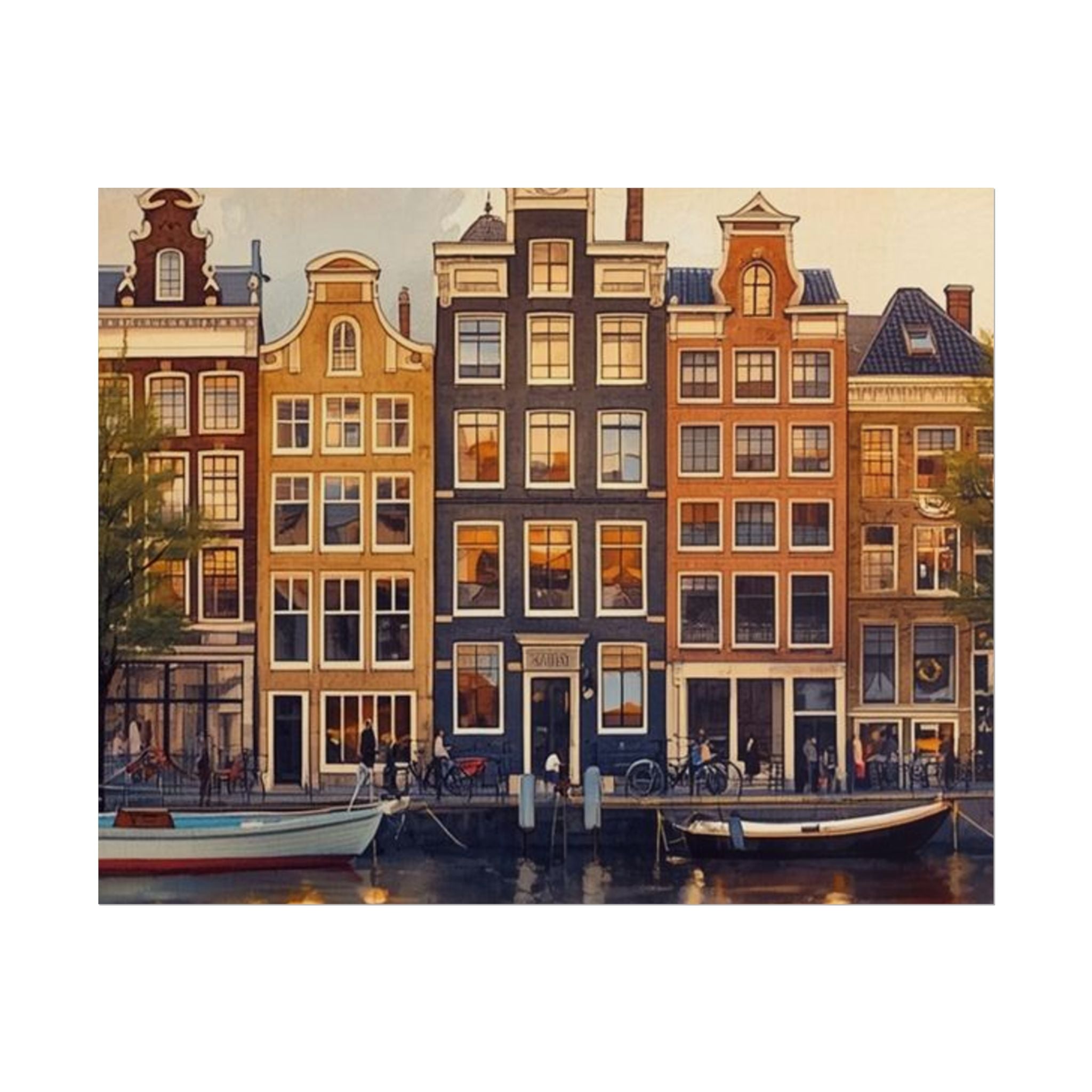 Amsterdam Rolled Posters Vintage City Art Travel Decor - Rosetta Creative Boutique