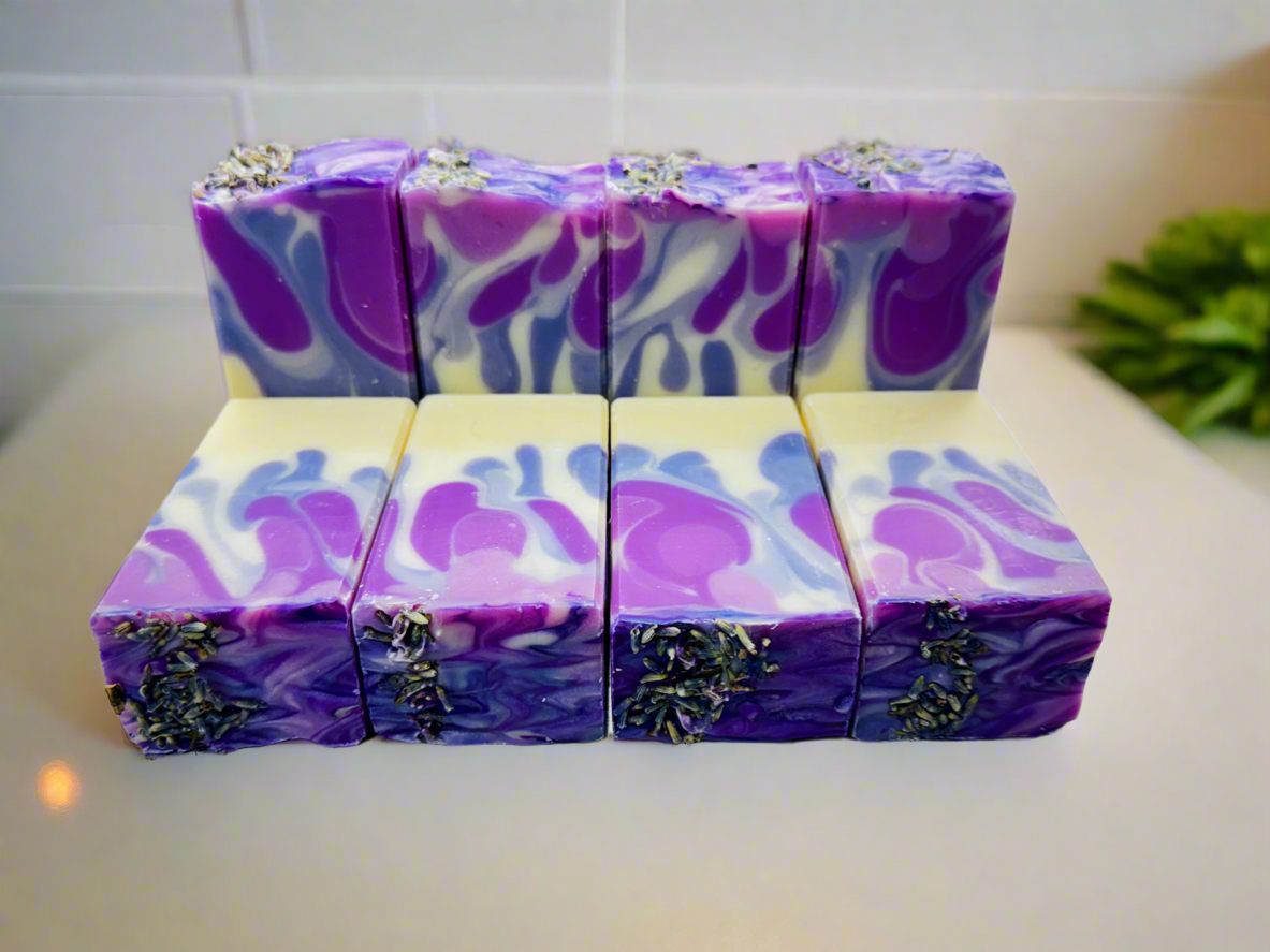 Lavender Martini Soap Handcrafted 6oz Citrus Bergamot - Rosetta Creative Boutique