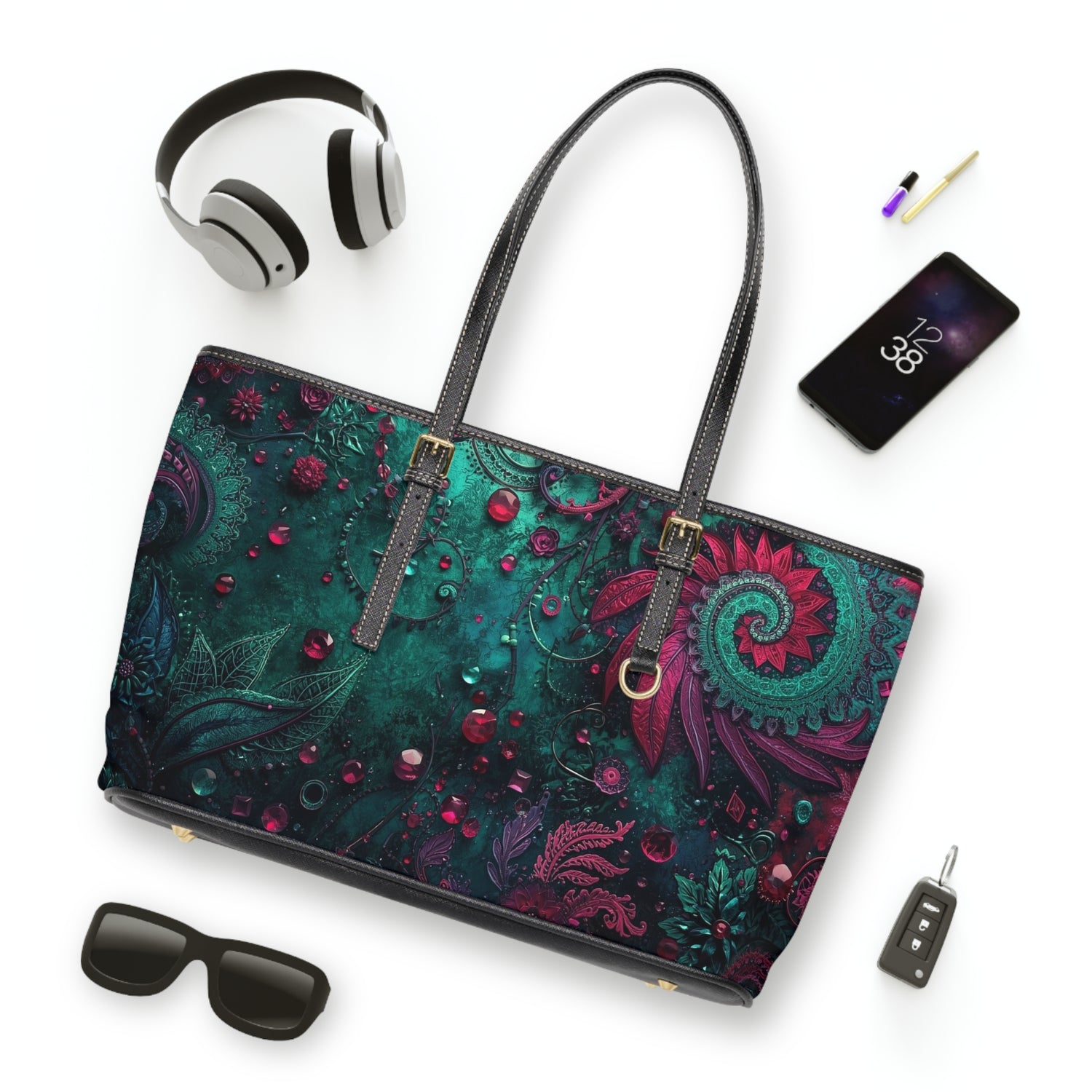 Boho Chic PU Leather Shoulder Bag Stylish Everyday Tote - Rosetta Creative Boutique