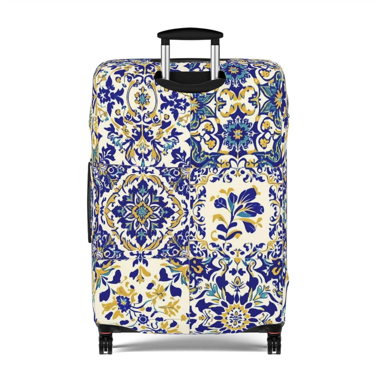 Luggage Cover Travel Accessory Floral Sicilian Design - Rosetta Creative Boutique