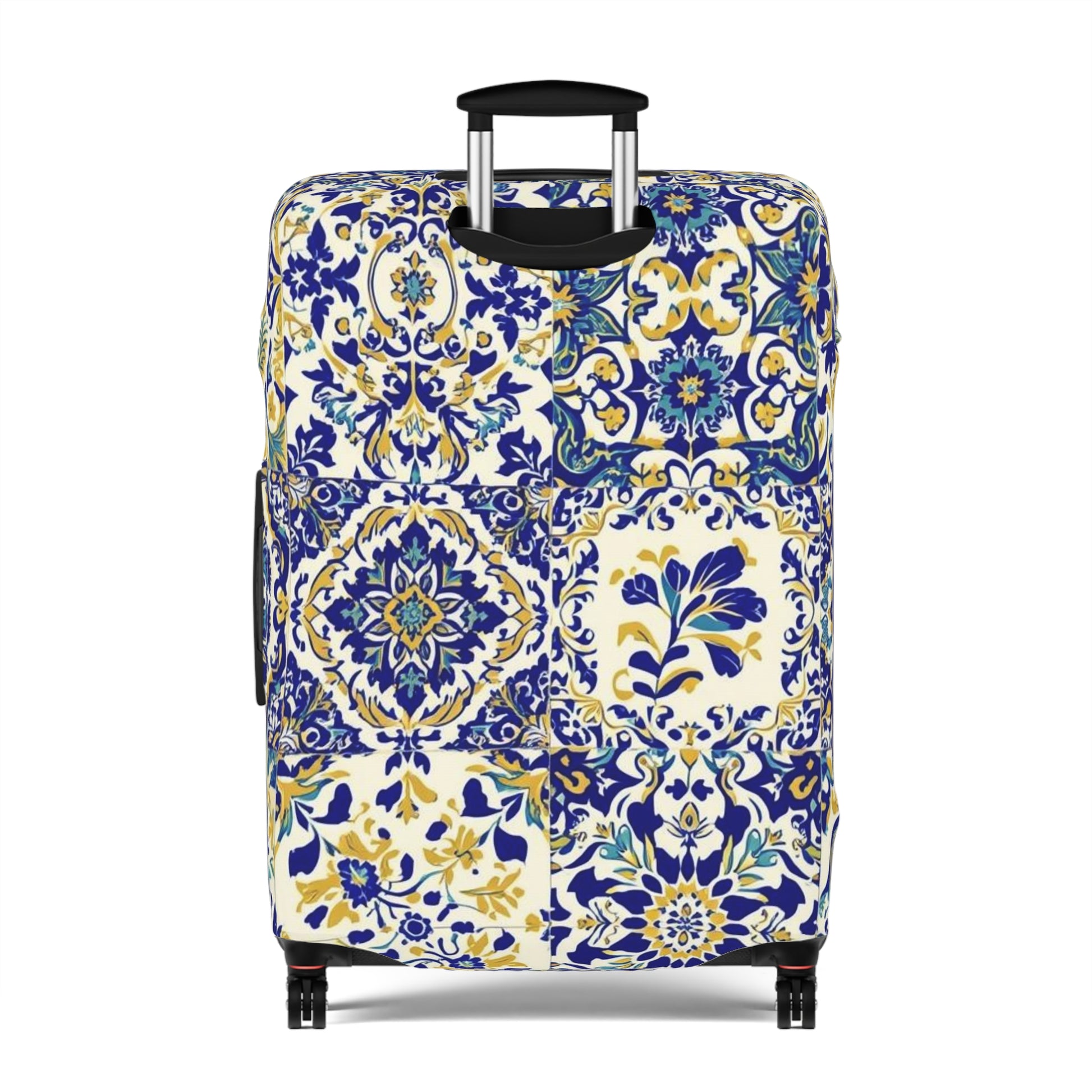 Luggage Cover Travel Accessory Floral Sicilian Design - Rosetta Creative Boutique