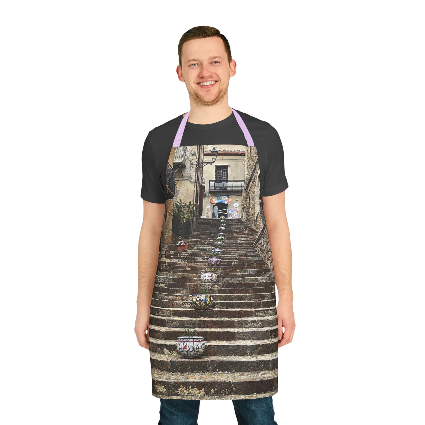 Artistic Sicilian Town Apron with 5-Color Straps, Kitchen Gift for Home Chefs, Unique Cooking Gear, Ideal for Art Lovers, Perfect for [...]