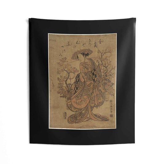Elegant Japanese Wall Tapestry, Home Decor, Bohemian Bedroom Wall Hanging, Art Decor Gift, Artistic Indoor Tapestry