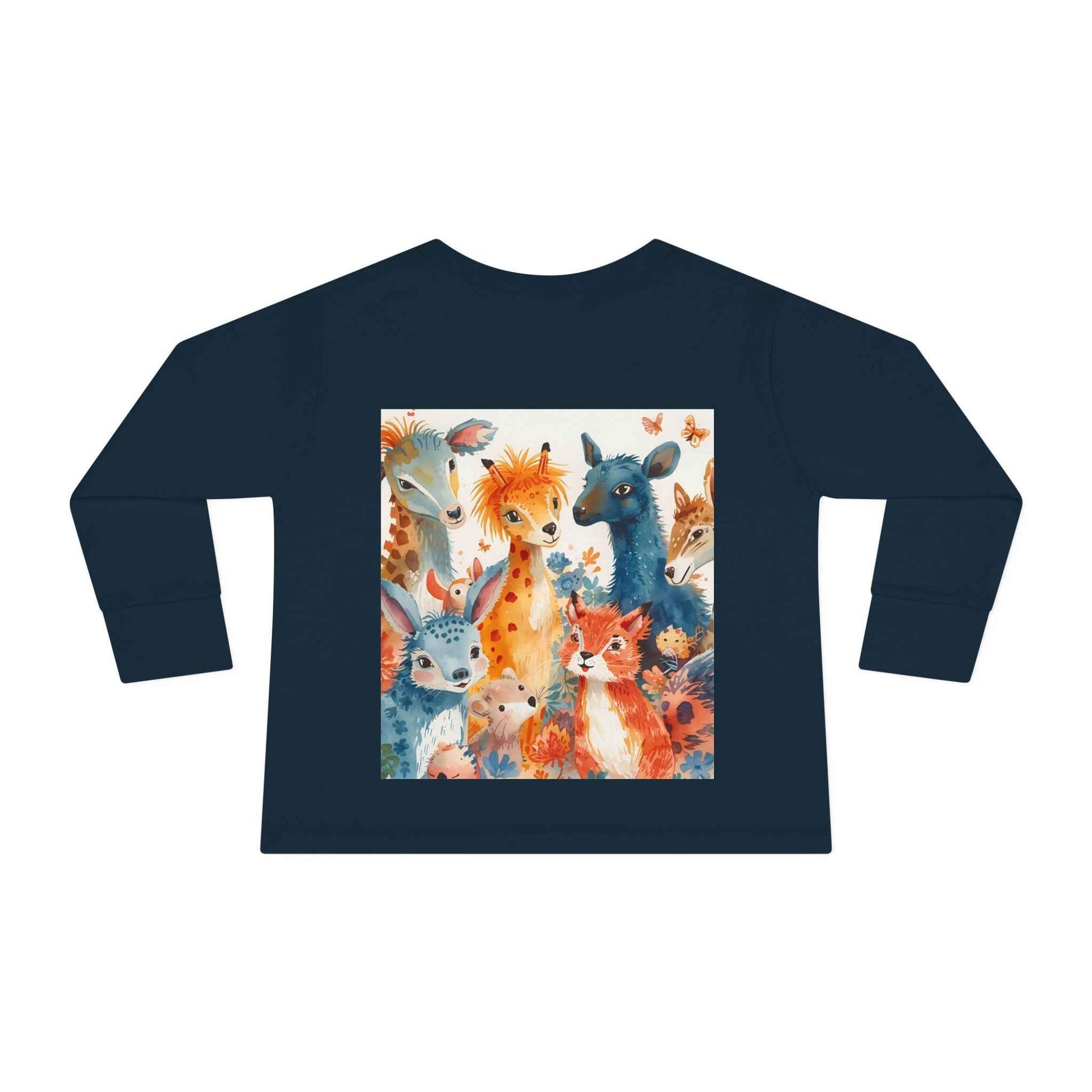 Cute Animal Friends Toddler Long Sleeve Tee