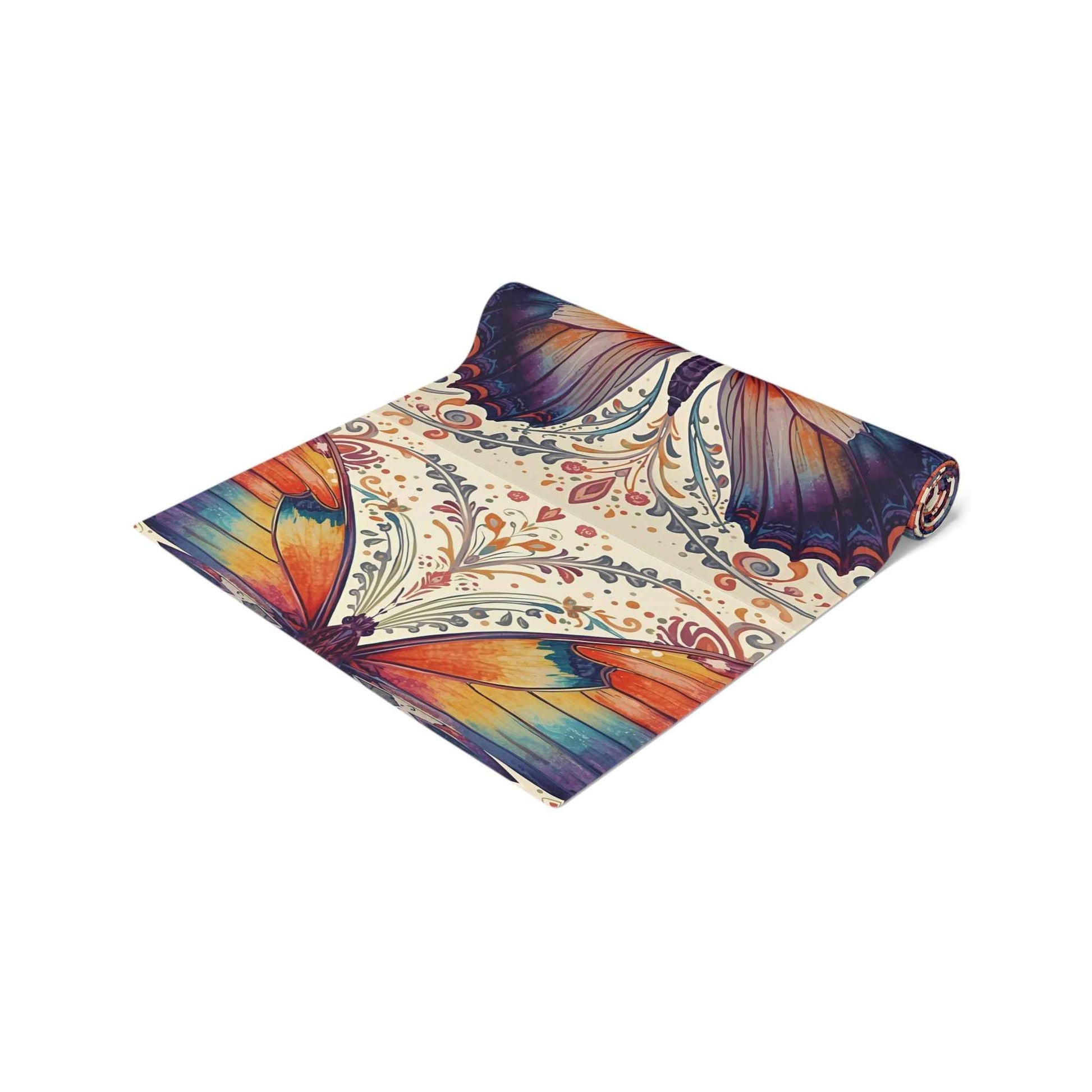 Butterfly Table Runner - Elegant Cotton & Poly Decor for Dining