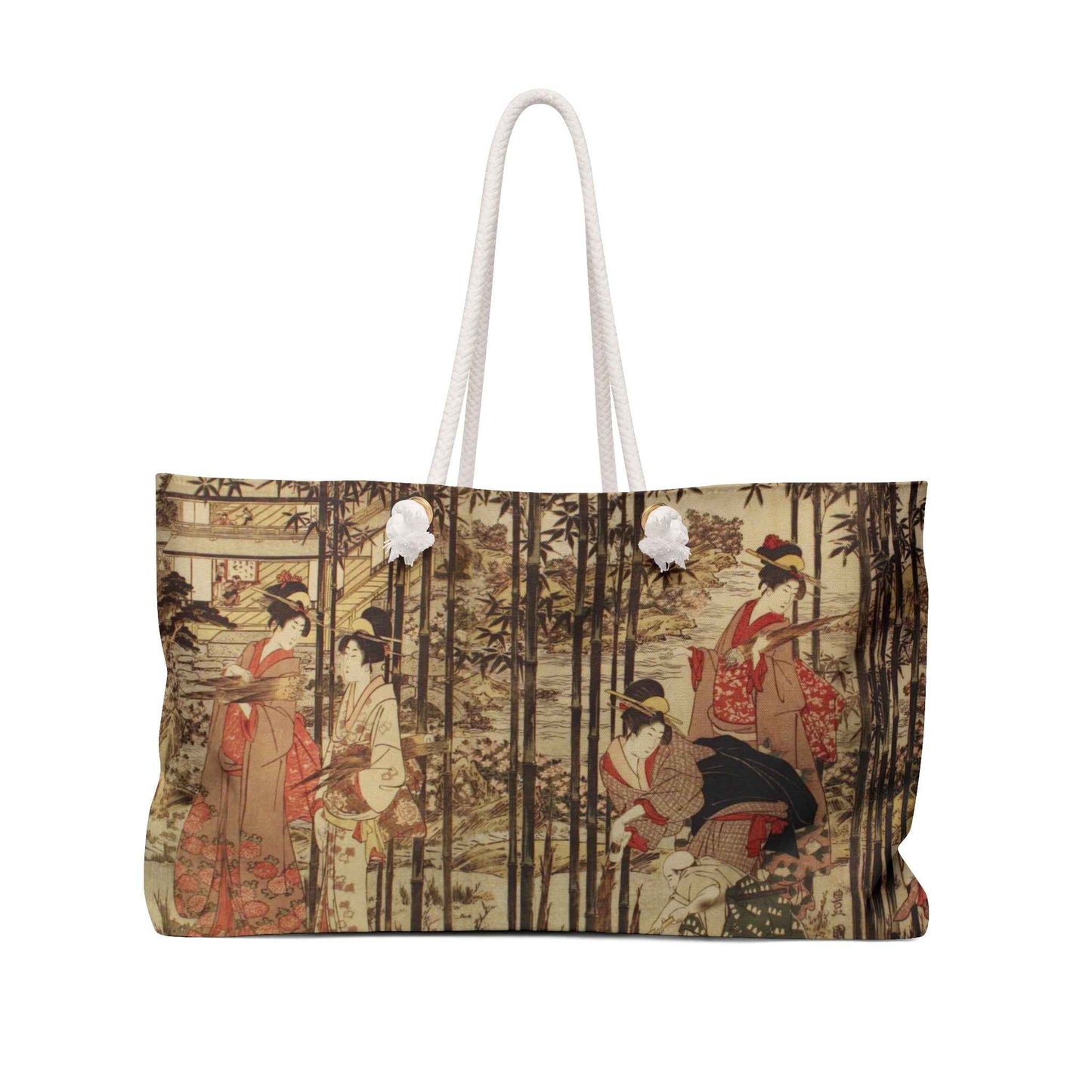 Vintage Japanese Art Weekender Bag
