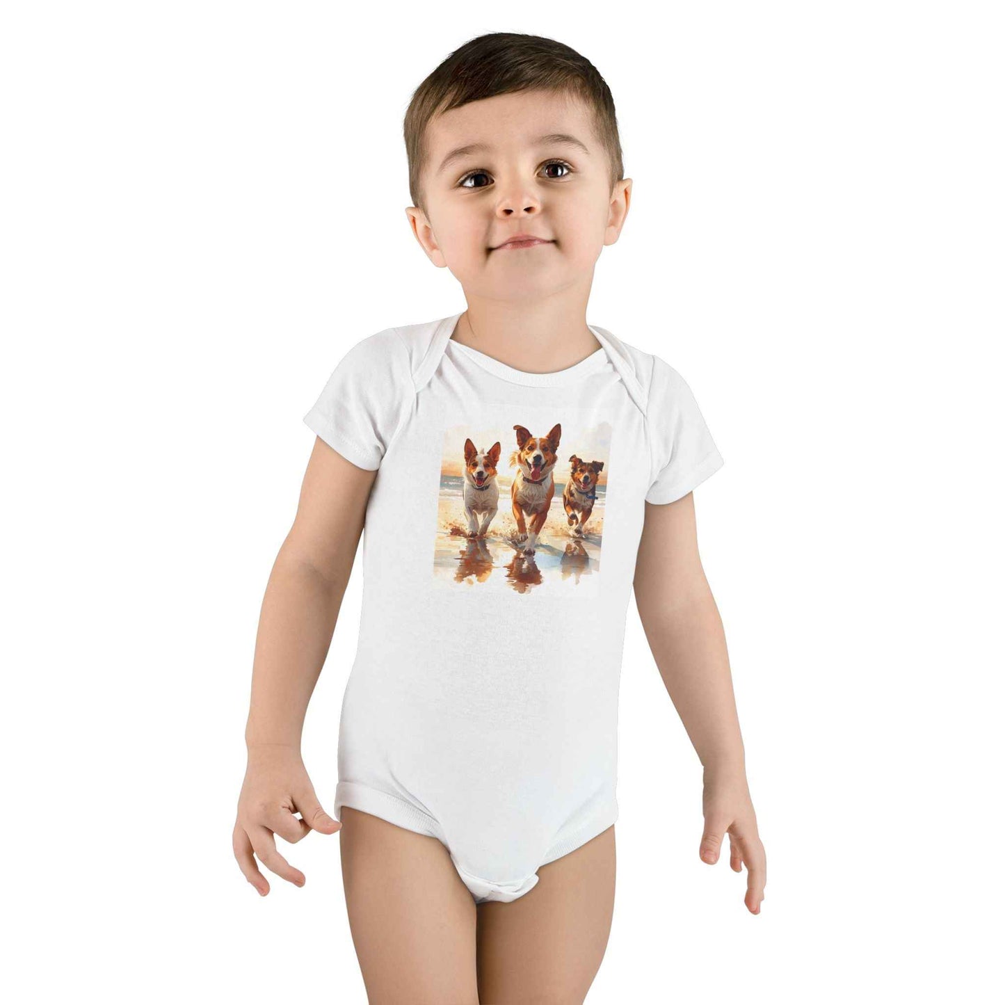 Corgi Pals Organic Baby Bodysuit