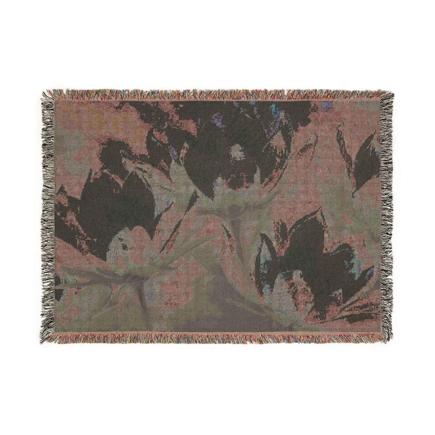 Artistic Moonflower Woven Blanket with Floral and Abstract Designs, Cozy Home Decor, Perfect for Living Room or Bedroom, Gift for Art Lovers, [...]