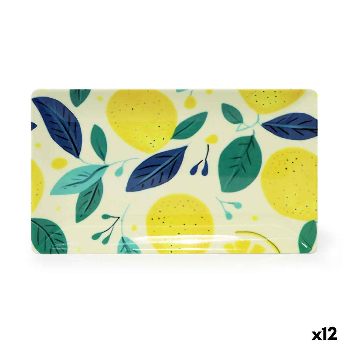 Alfares Brescia Serving Platters Set Of 12 Melamine 25x15x2 Cm