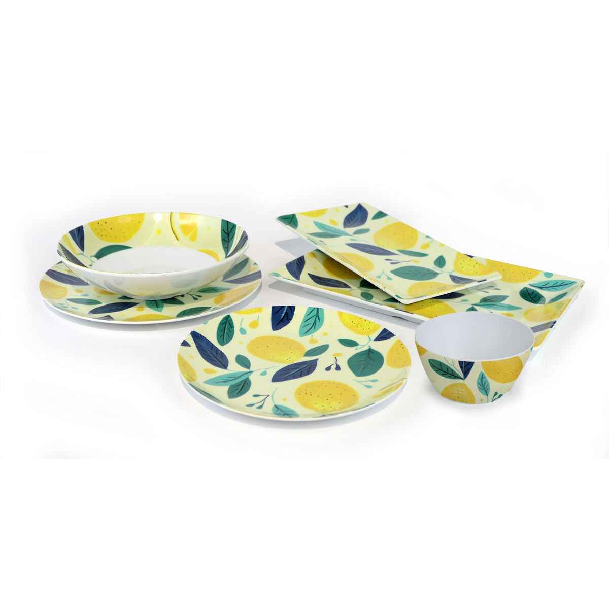 Alfares Brescia Melamine Serving Platter Set of 12 30 x 20 x 2.5 cm