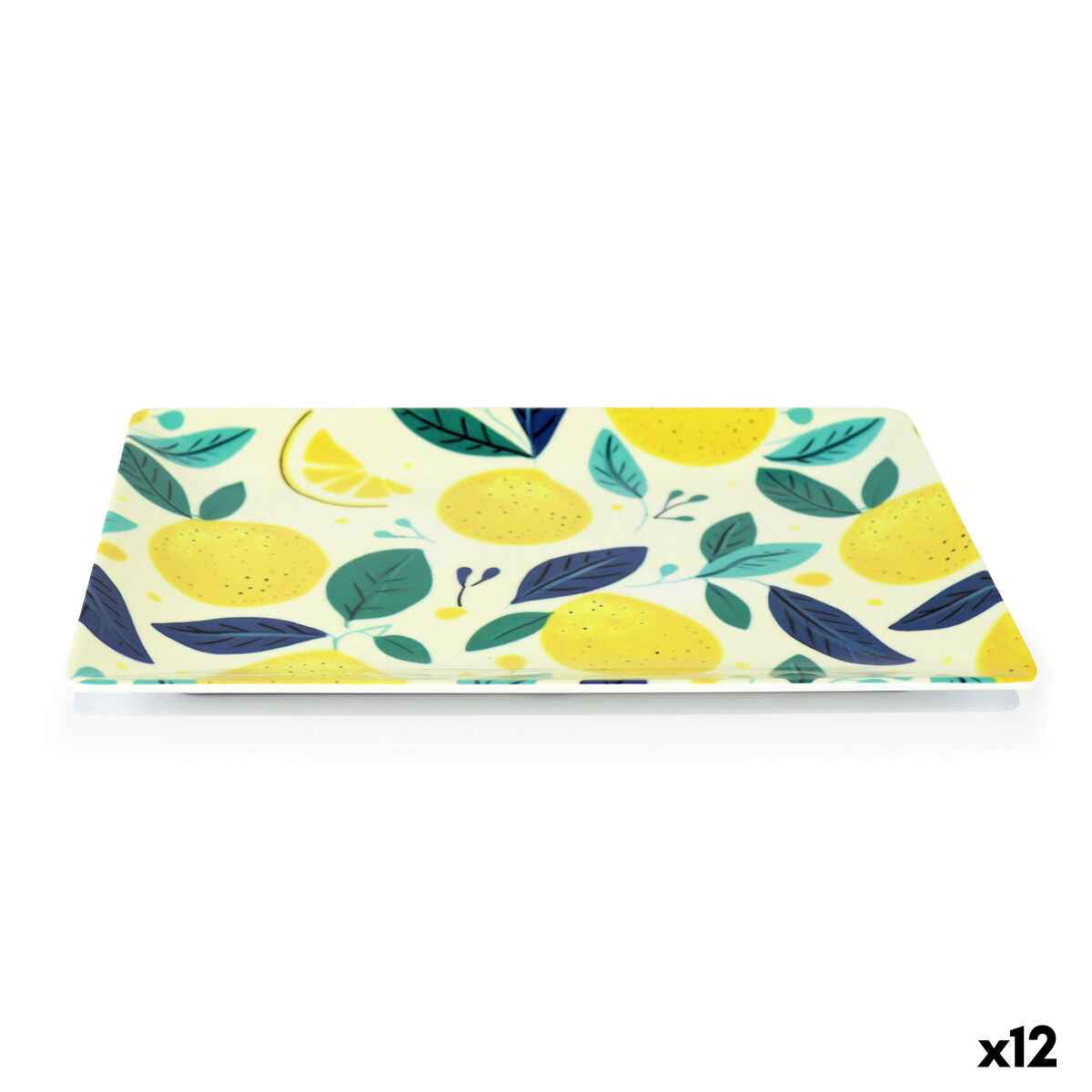 Alfares Brescia Melamine Serving Platter Set of 12 30 x 20 x 2.5 cm